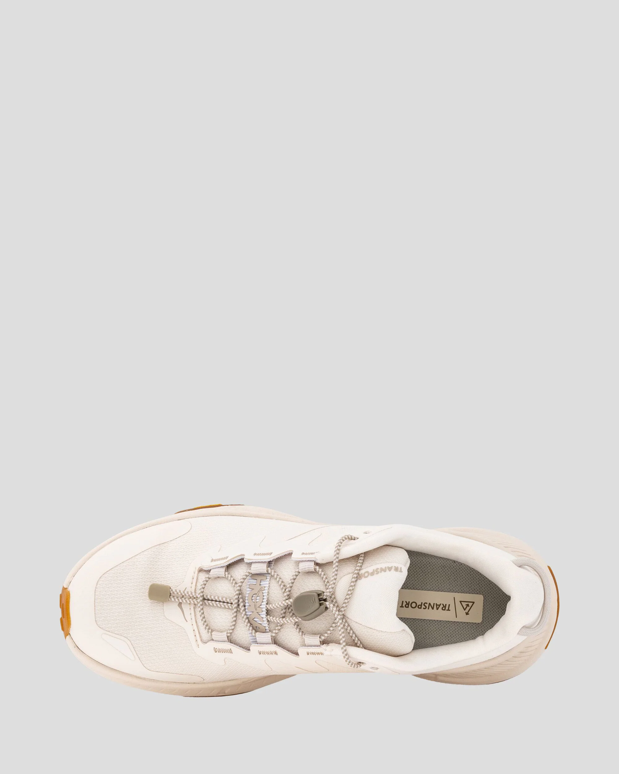 Women's Hoka Transport Walking Shoes - Eggnog - Image 3