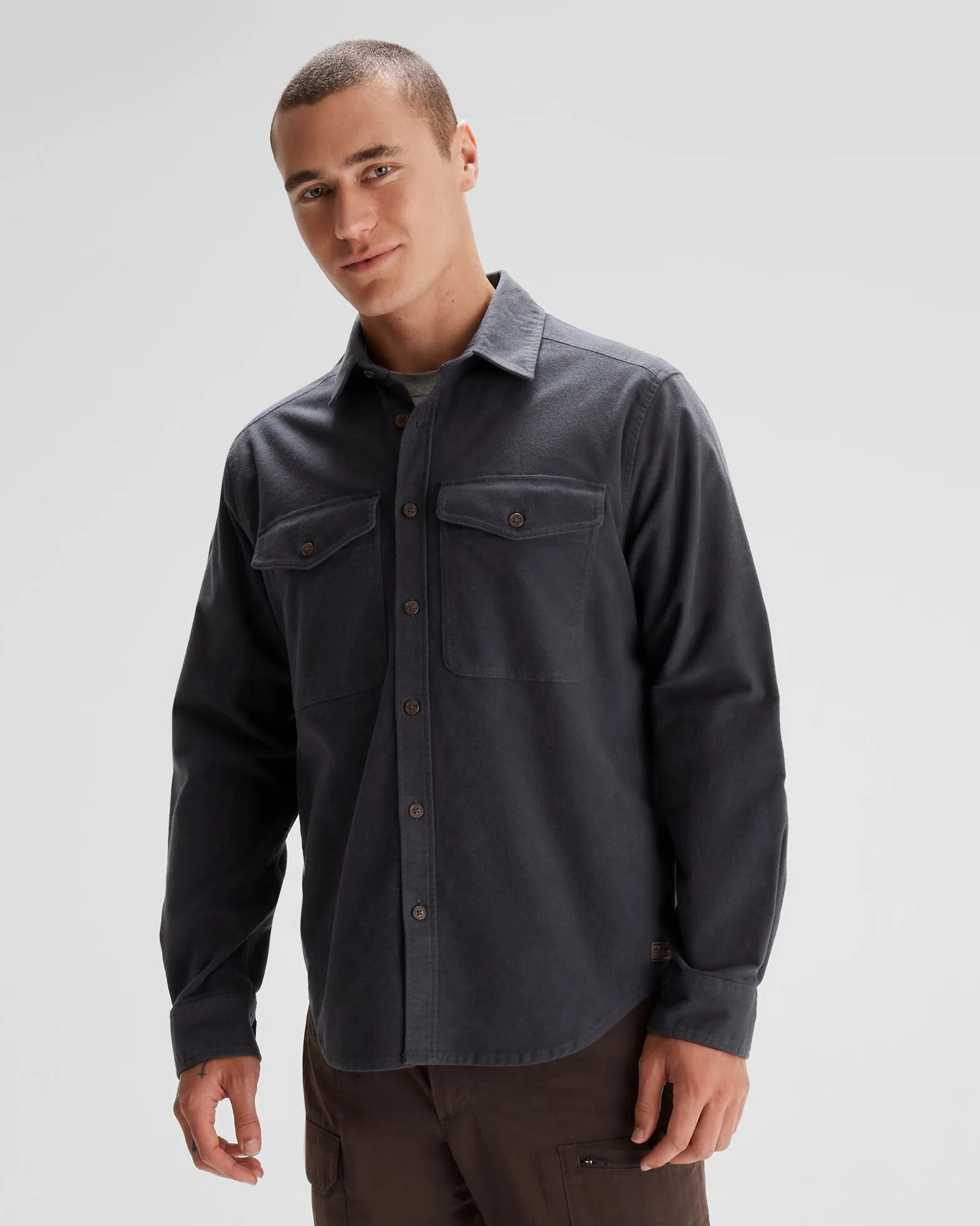 Men's Huntly Moleskin Long Sleeve Shirt - Night