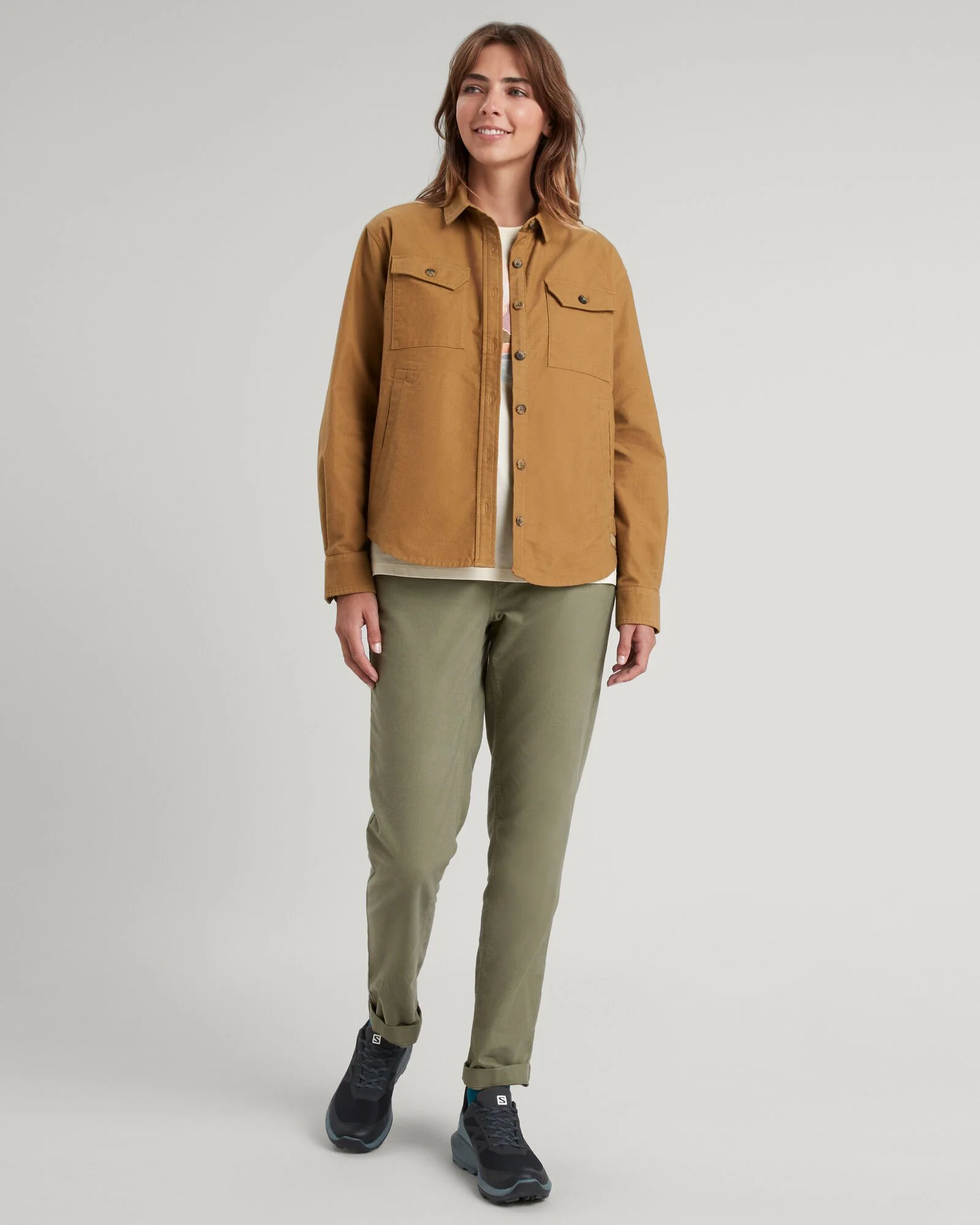 Women's Huntly Moleskin Long Sleeve Shirt - Canvas - Image 2