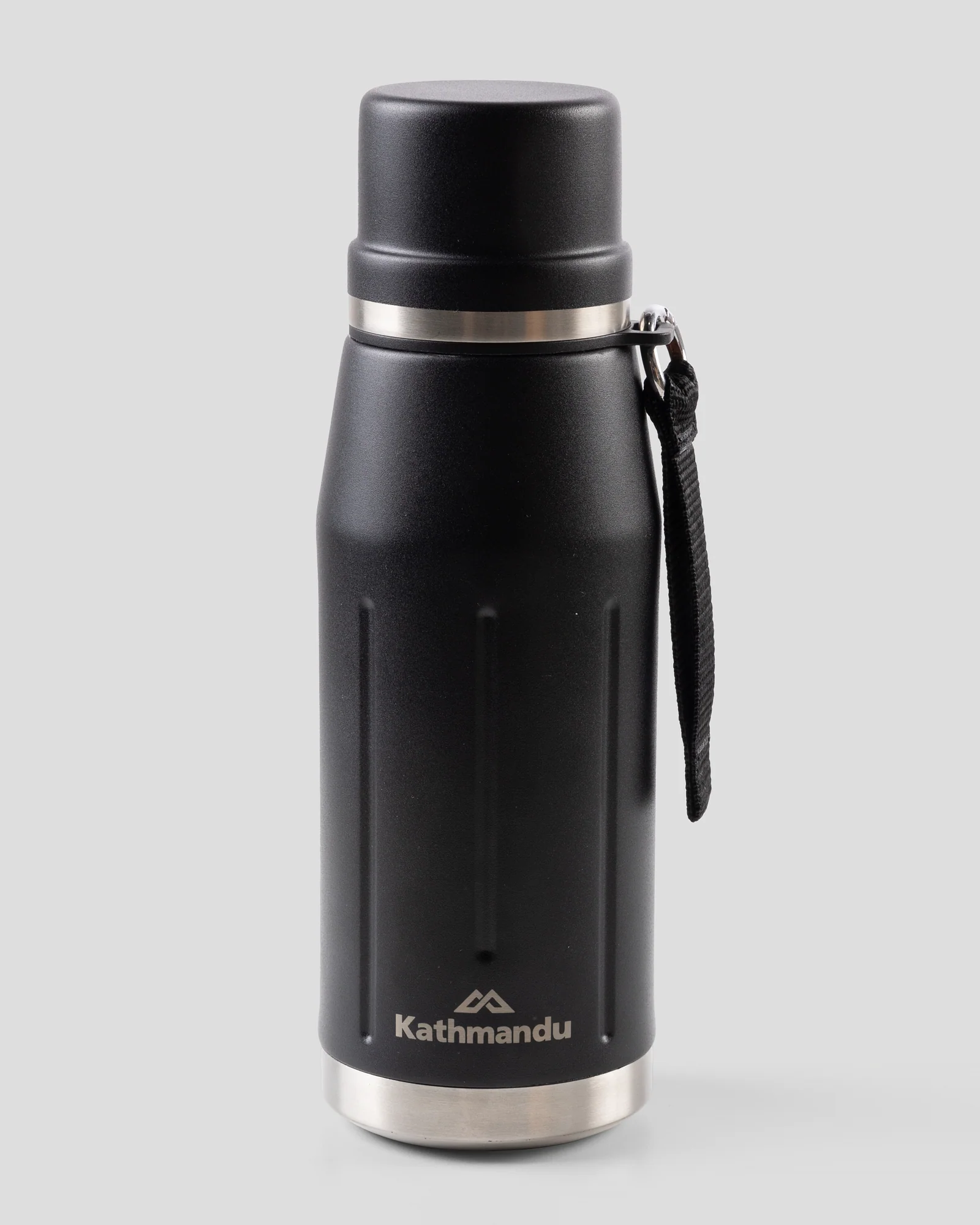 Insulated Flask With Cup - 650 ml - Black Stingray