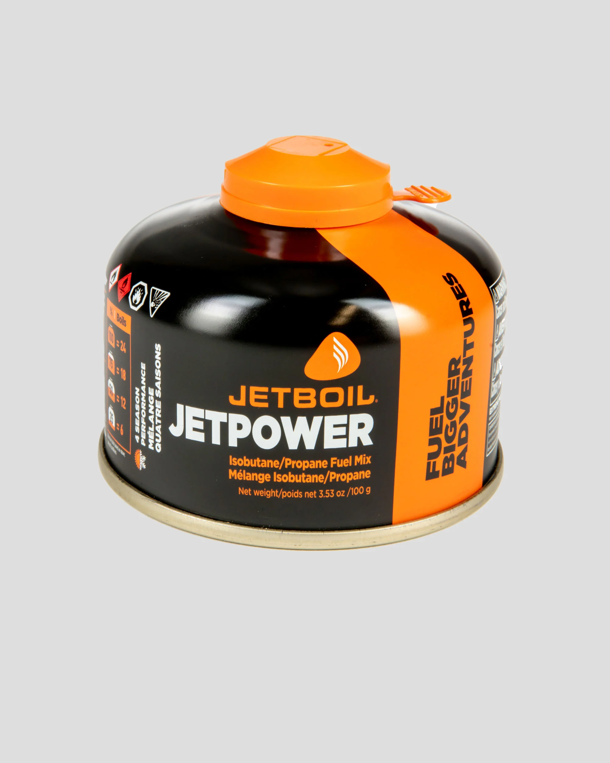 Jetboil Jetpower Fuel 100g - Black/Orange
