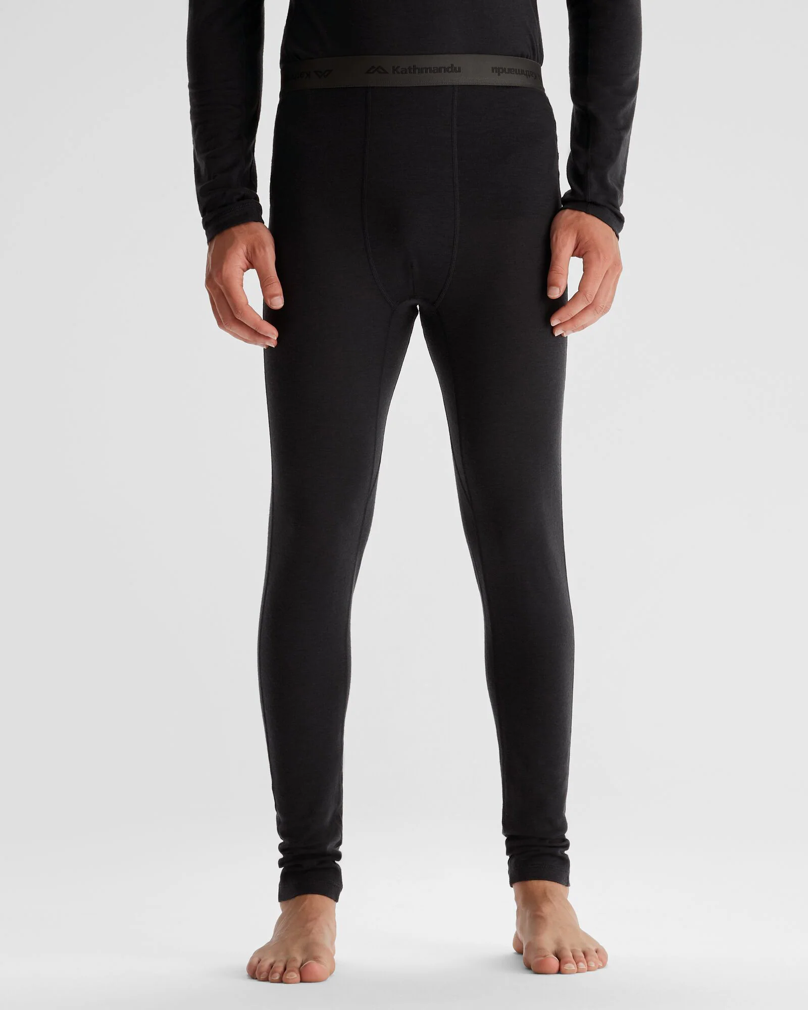 Men's K-Merino 125 Baselayer Long Johns - Black Stingray