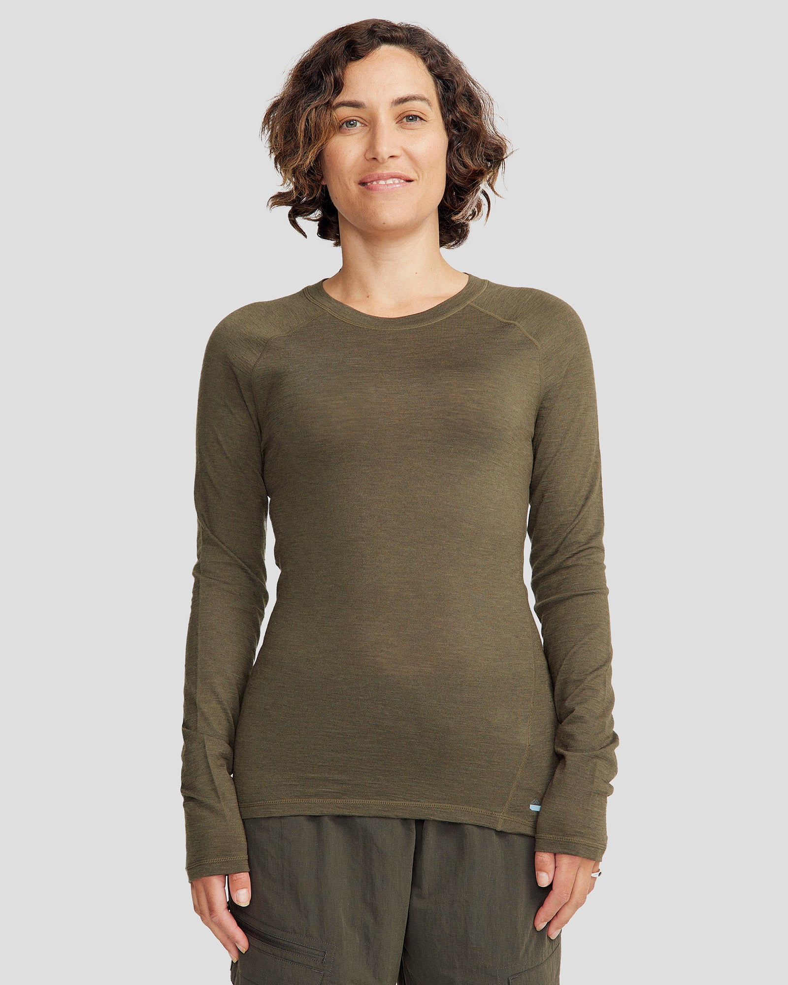 Women's K-Merino 125 Baselayer Top - Light Moss