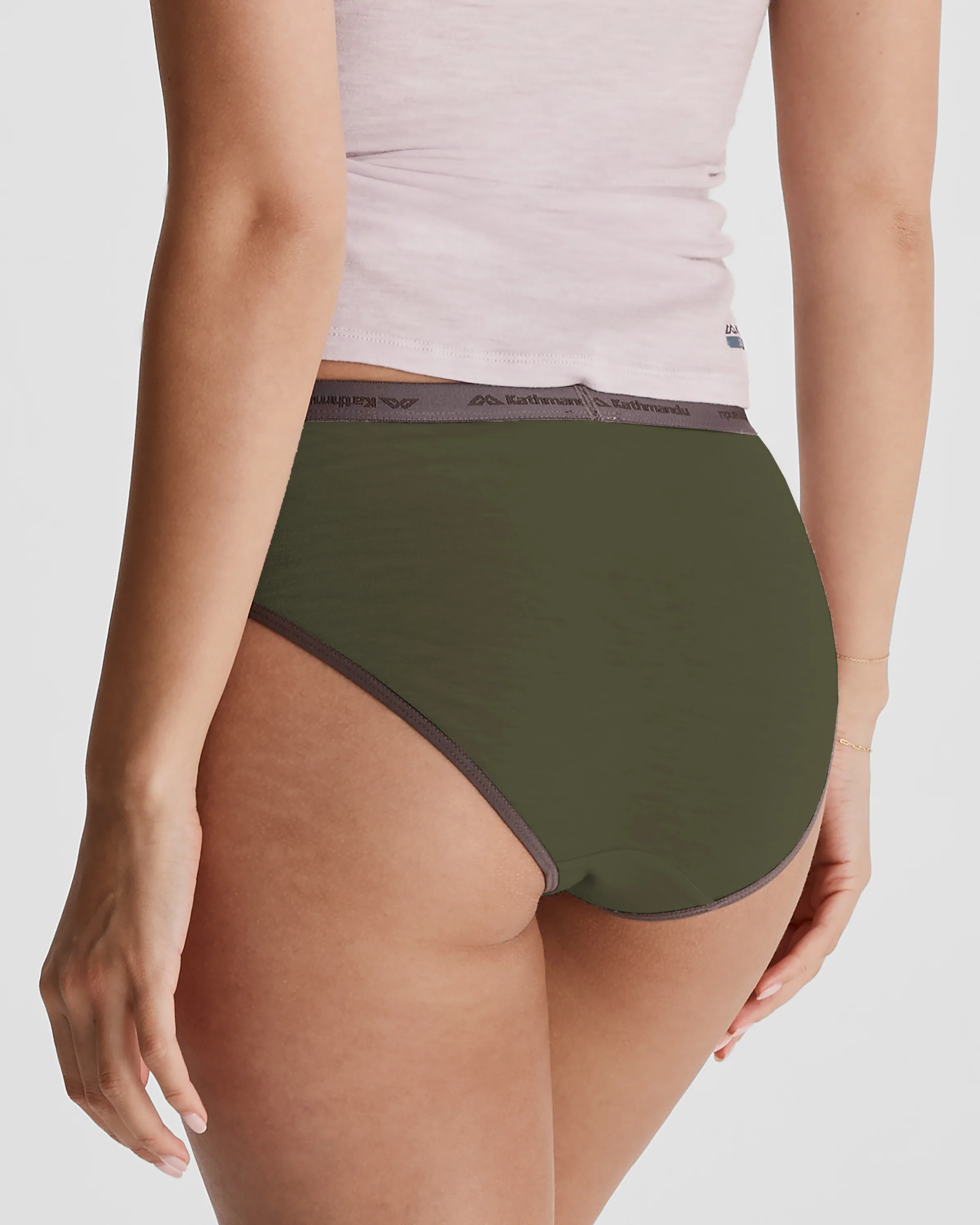 Women's K-Merino 125 Briefs - Light Moss - Image 2
