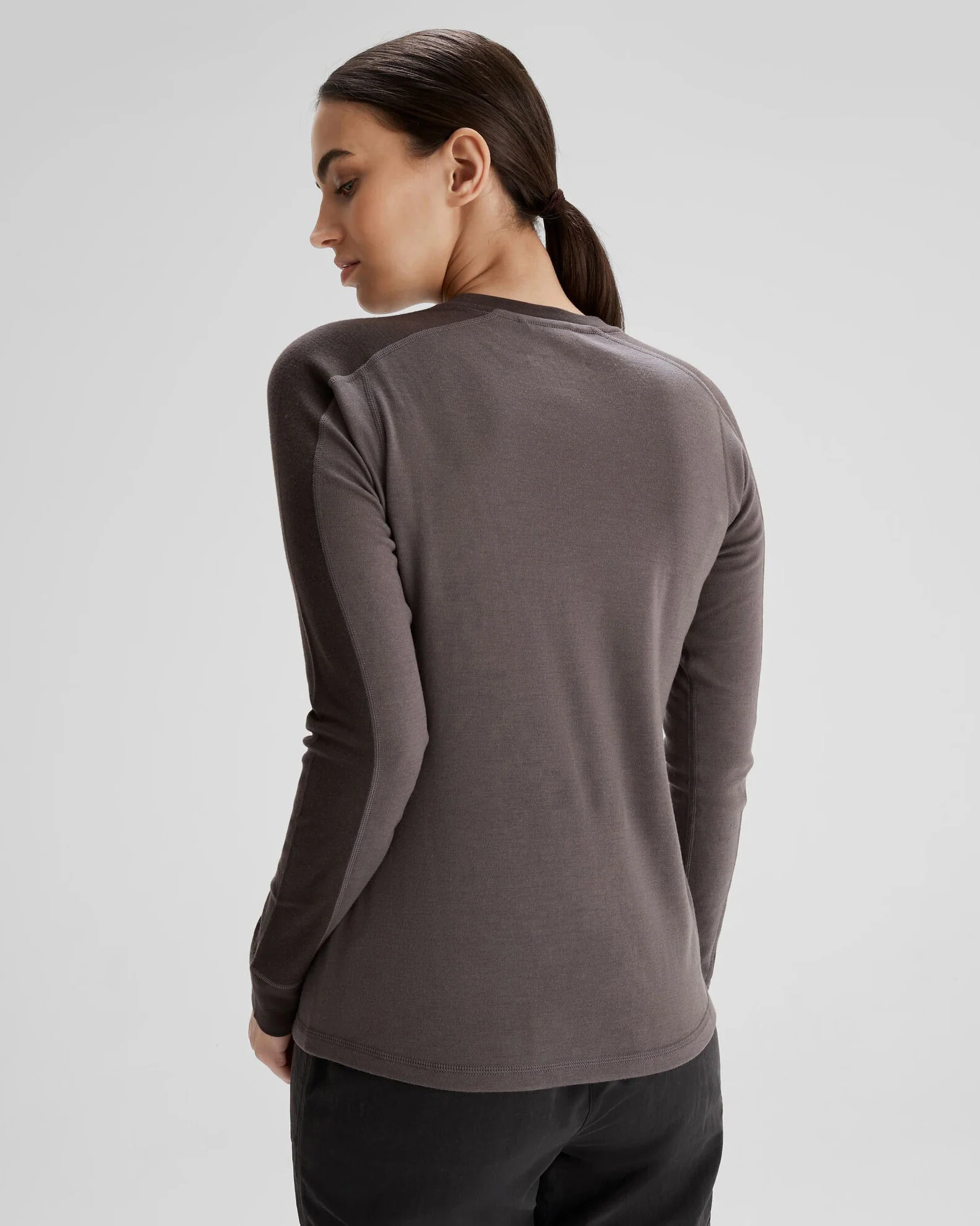 Women's K-Merino 250 Long Sleeve Top - Light Quartz/Dark Quartz - Image 4
