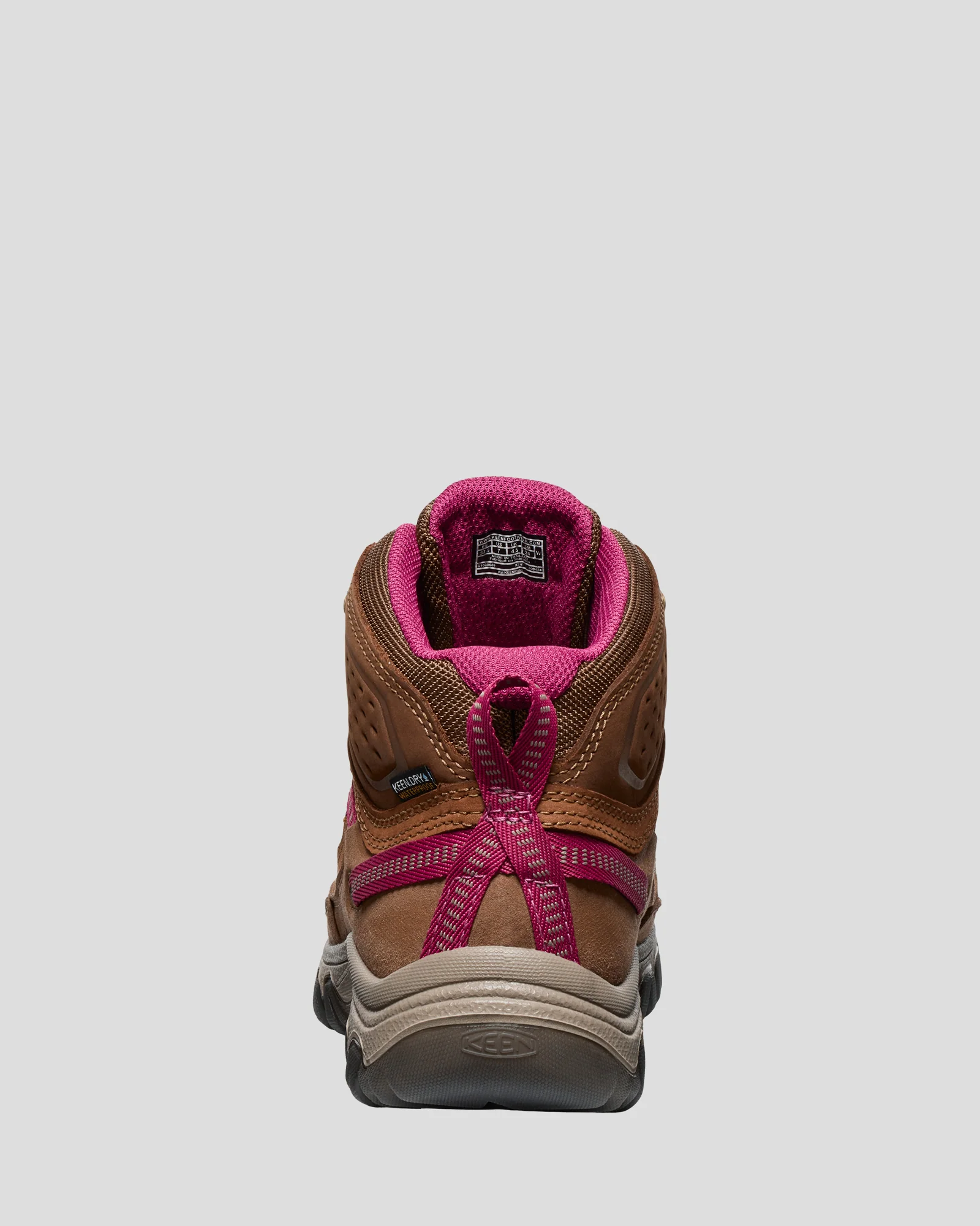 Women's Keen Targhee IV Mid Waterproof Boots - Bison/Beaujolais - Image 6