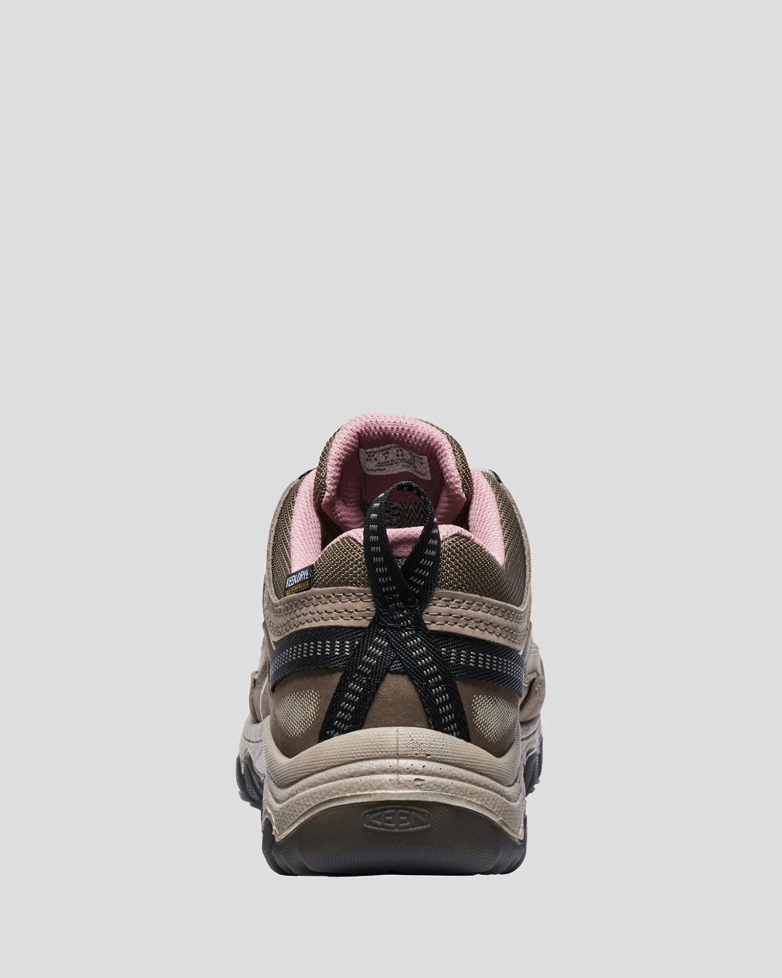 Women's Keen Targhee IV Waterproof Hiking Shoe - Brindle/Nostalgia Rose - Image 4