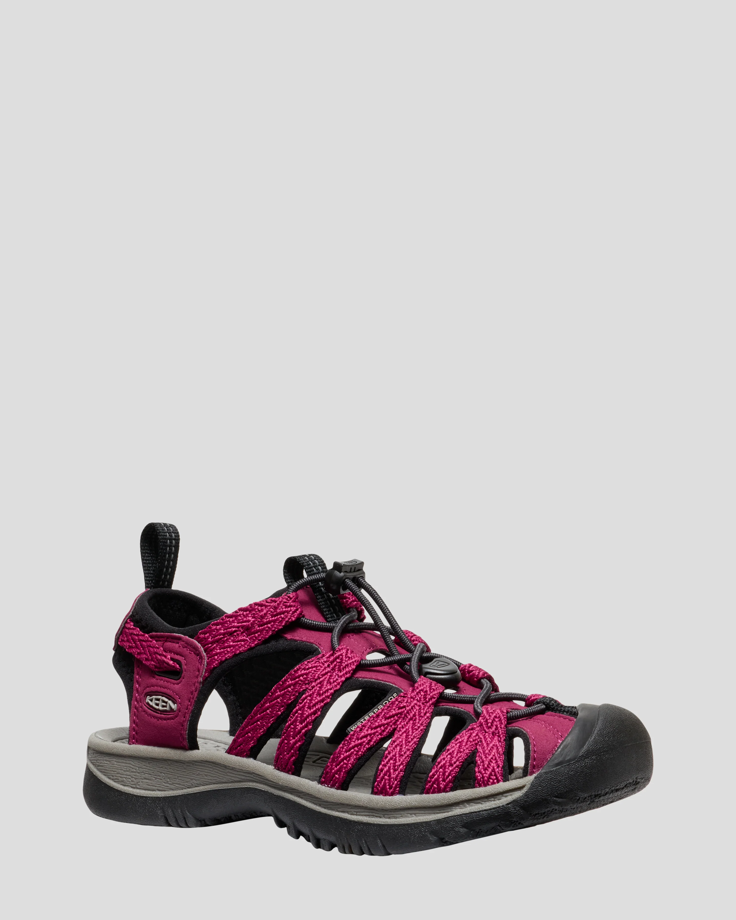 Women's Keen Whisper Sandals - Beajolais/Black