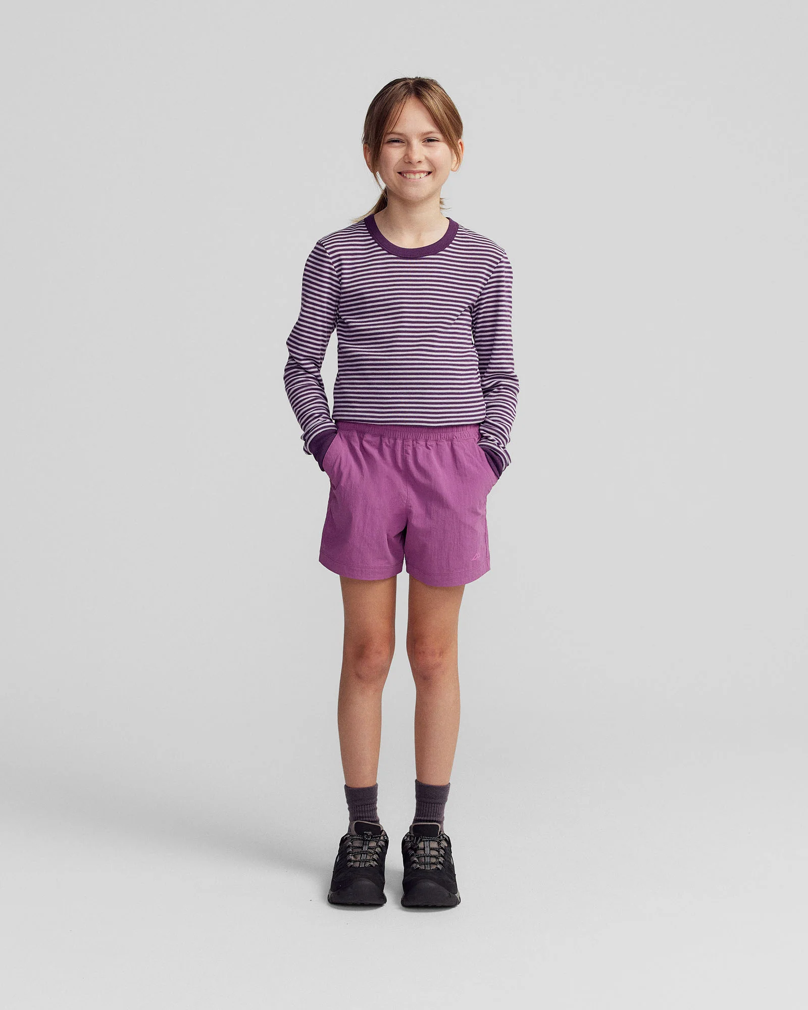 Kids’ EVRY-Day Shorts - Washed Berry - Image 2