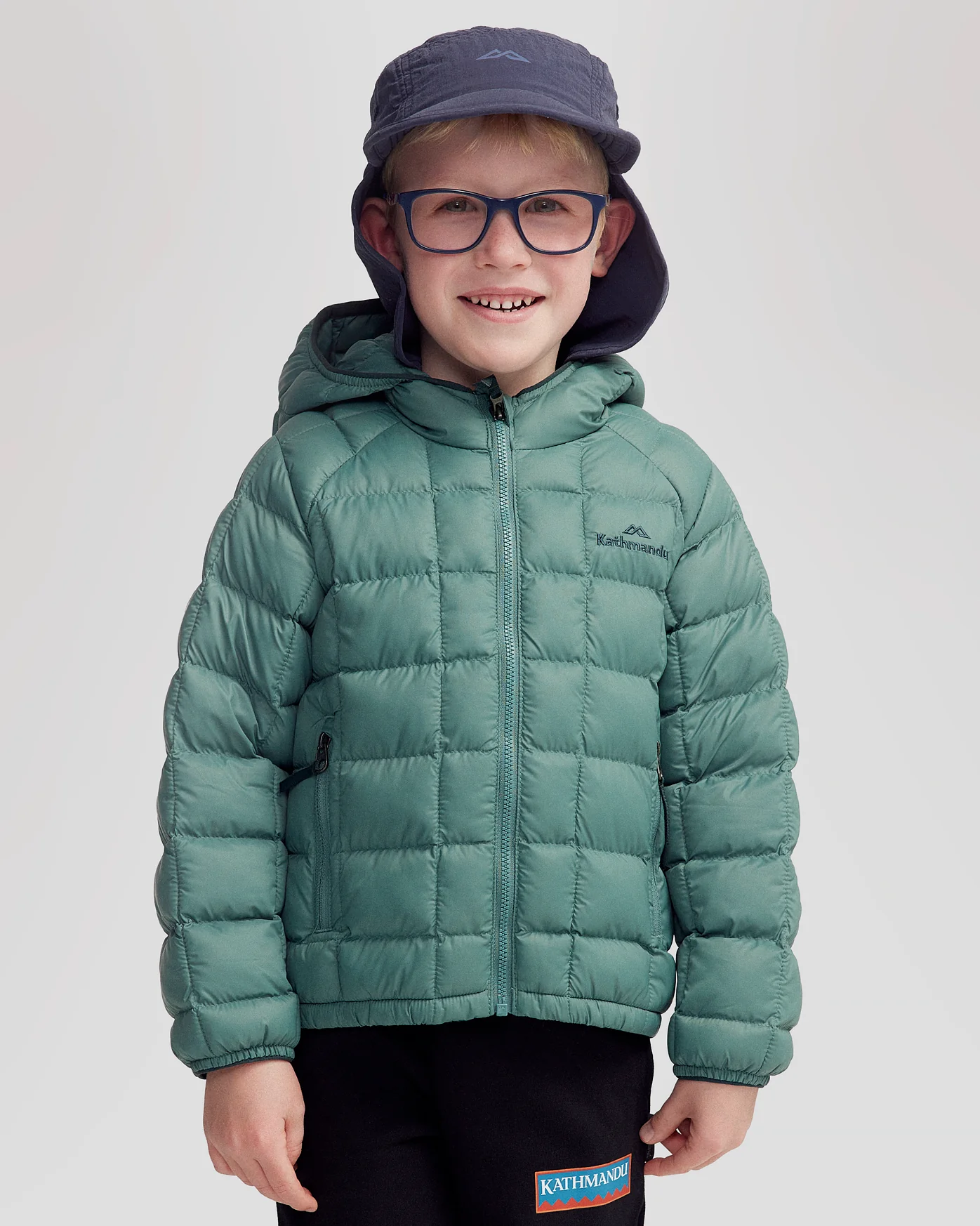 Kids' Heli Insulated Hooded Jacket - Light Forest