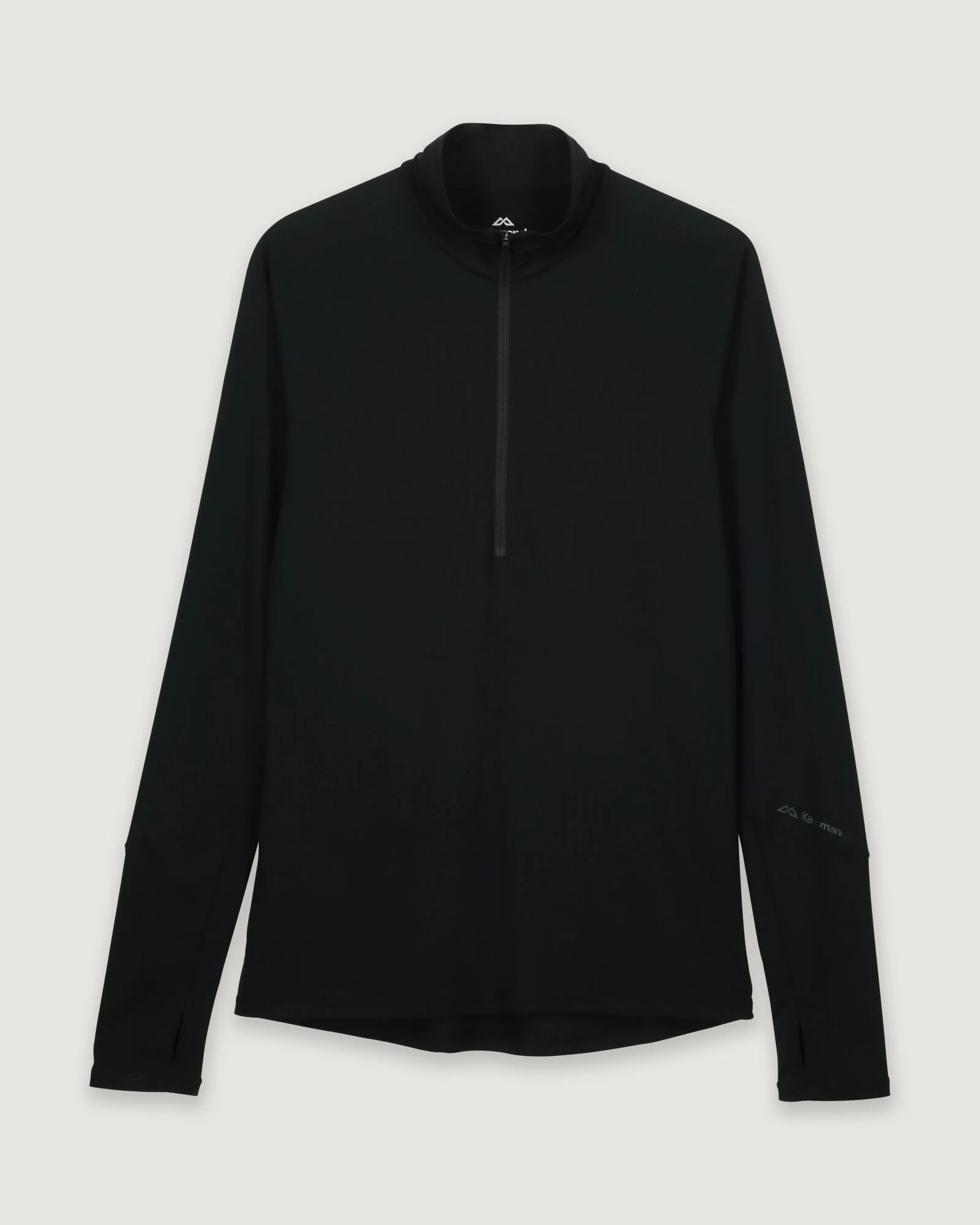 KMDAction Men's Long Sleeve Quarter Zip Top - Black - Image 6