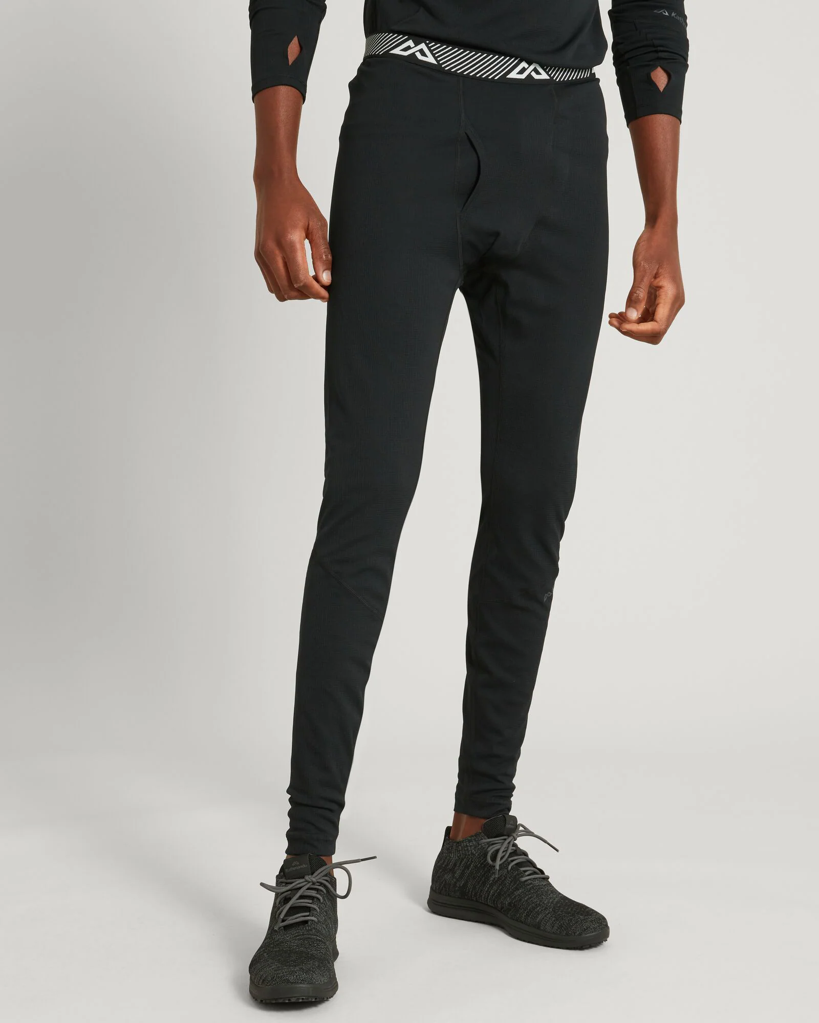 KMDAction Men's Long Johns Pants - Black