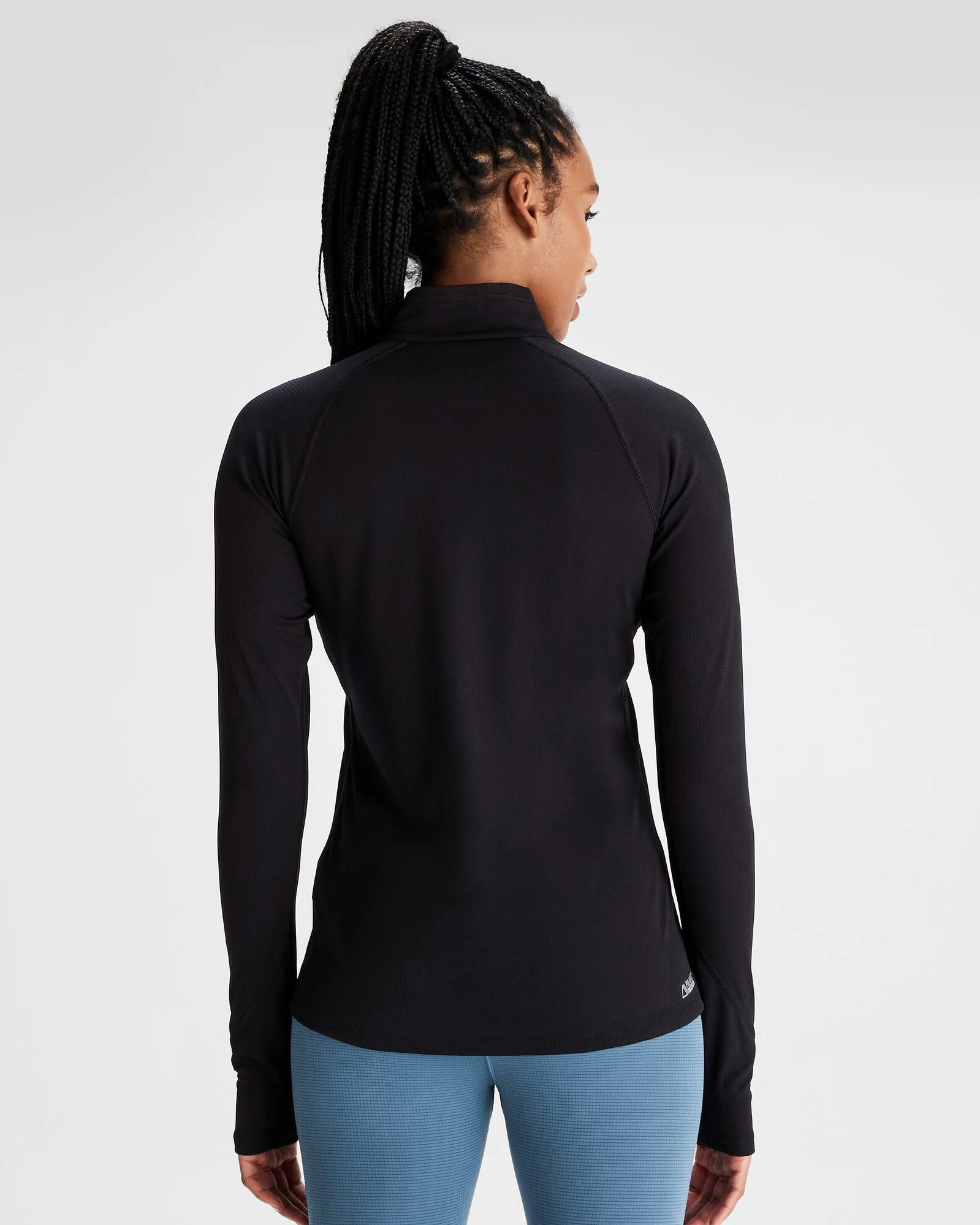 Women's KMDAction Quarter Zip Baselayer Top - Black - Image 3