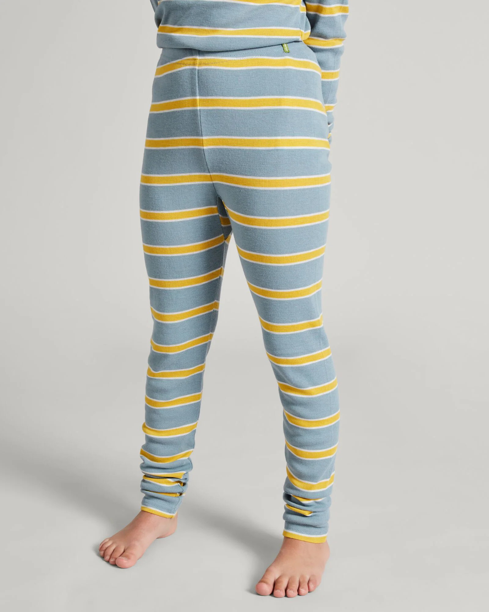 Kids' KMDCore Long Sleeve Top - Bluehaze/Kowhai Stripe - Image 4