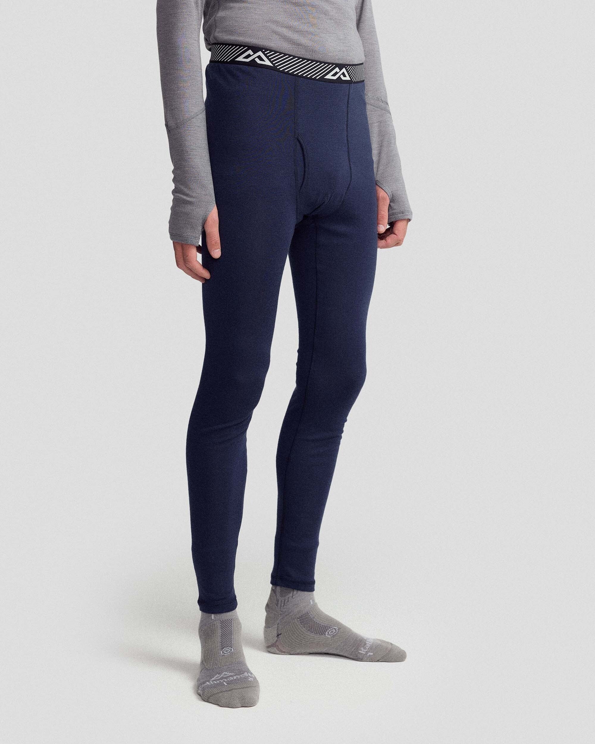 Men's KMDMerino Baselayer Long John Pants - Pure Navy