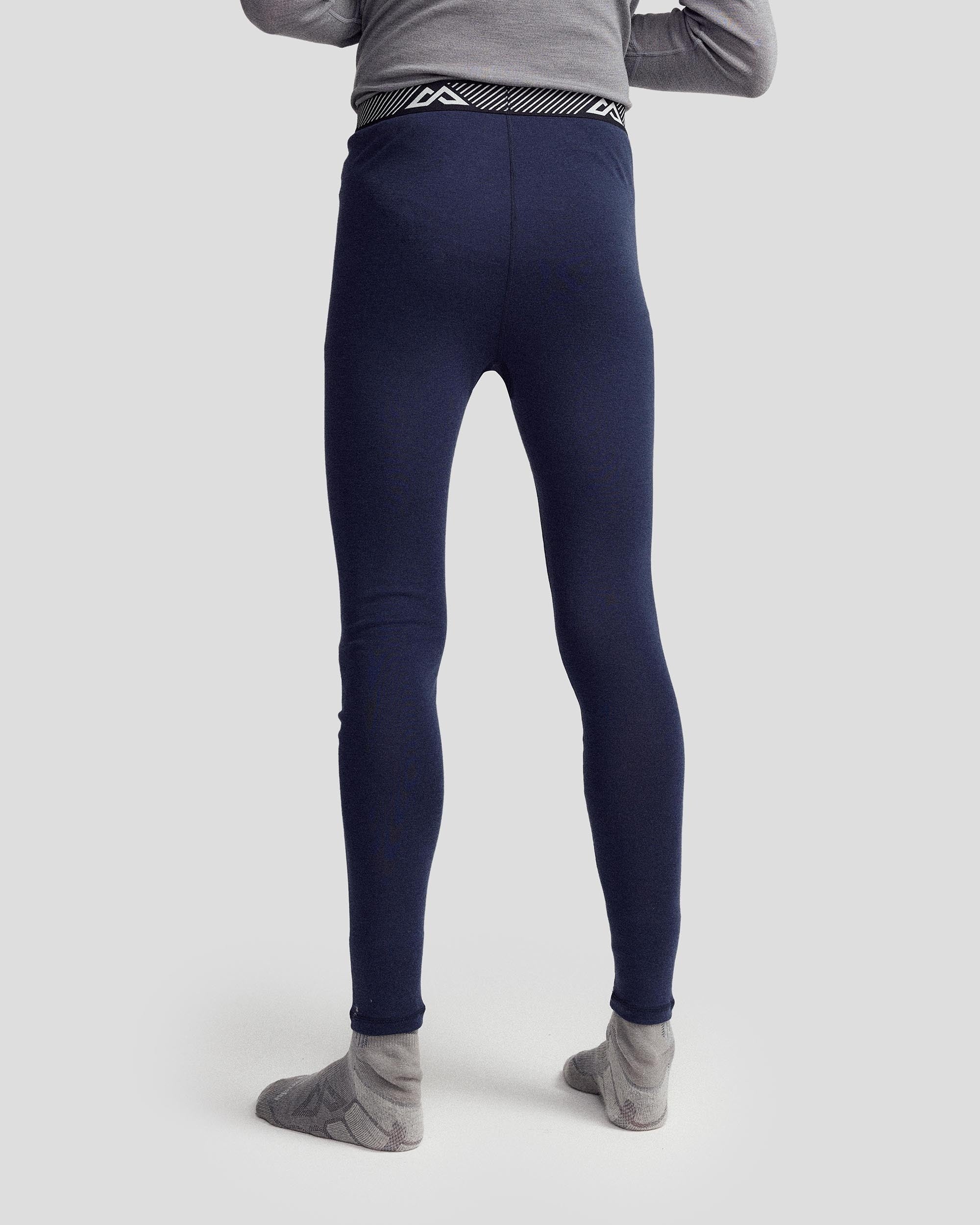 Men's KMDMerino Baselayer Long John Pants - Pure Navy - Image 2