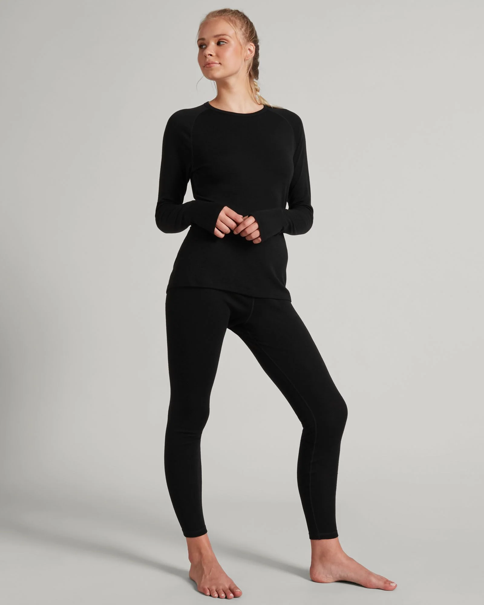 Women's KMDMerino Baselayer Leggings - Black - Image 2