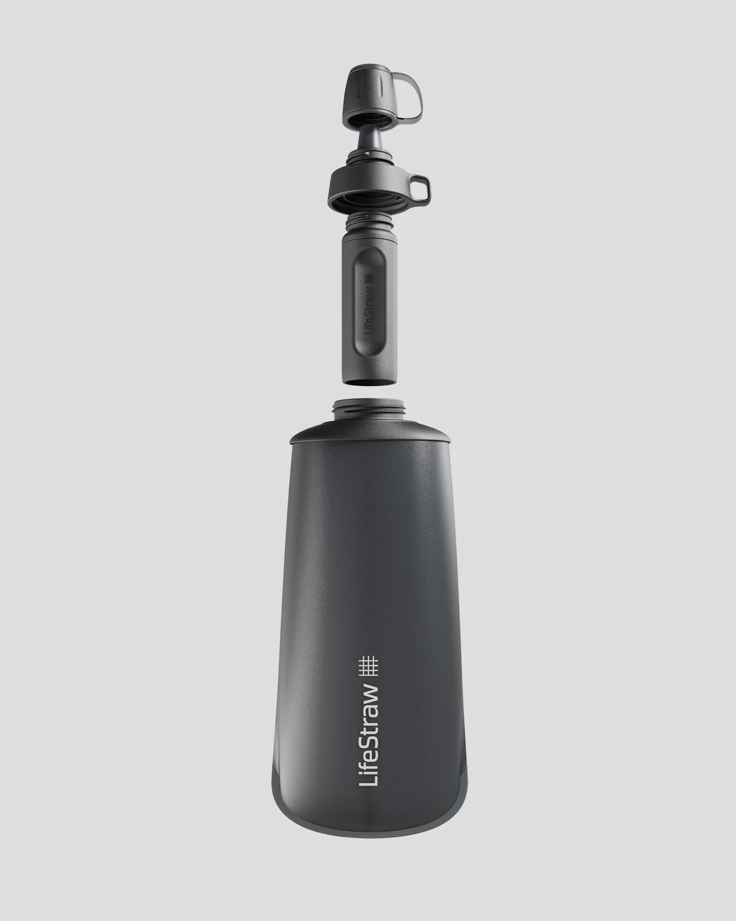 LifeStraw Peak Squeeze Bottle 1L - Dark Grey - Image 4