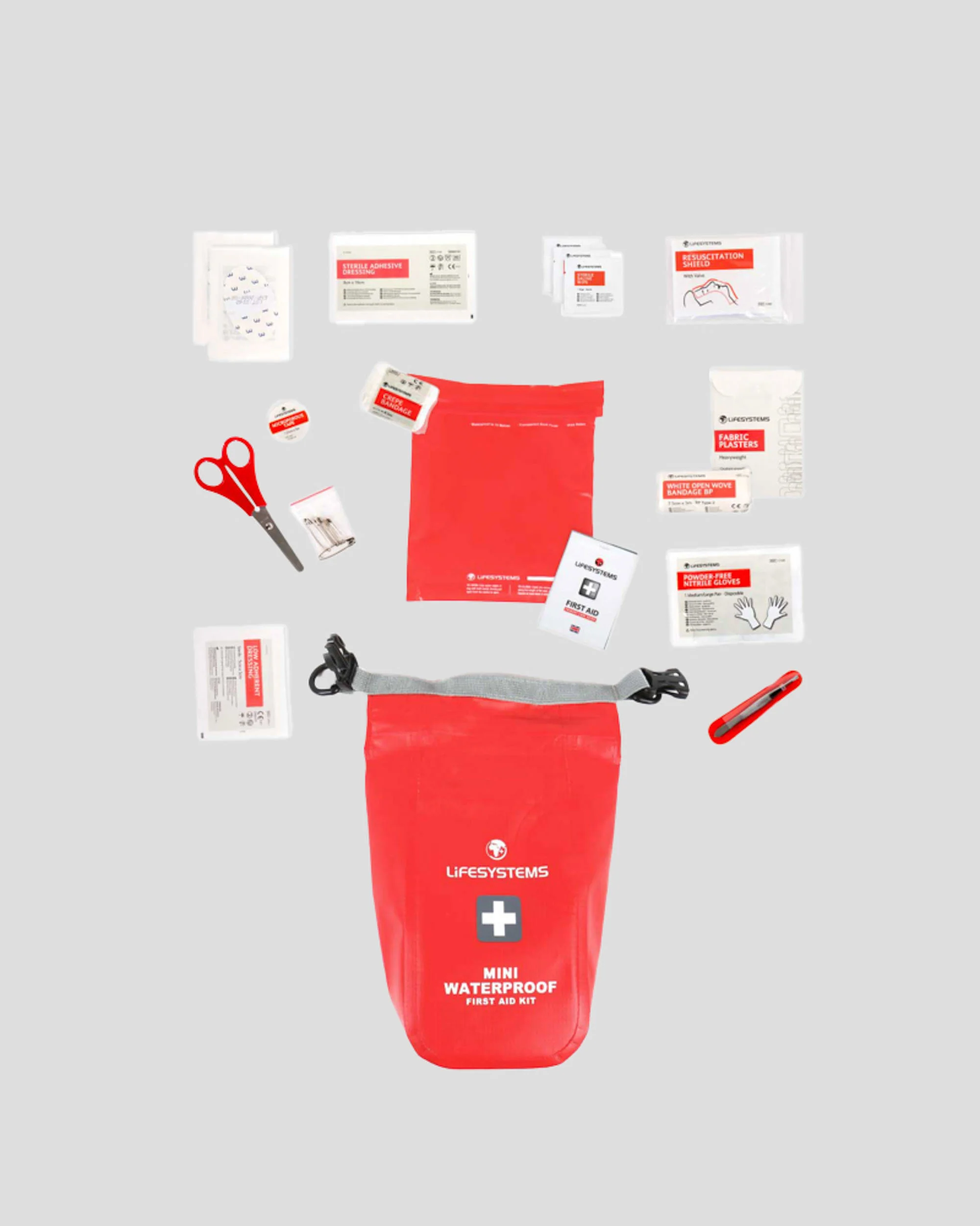 Lifesystems Mini Waterproof First Aid Kit - Red - Image 9