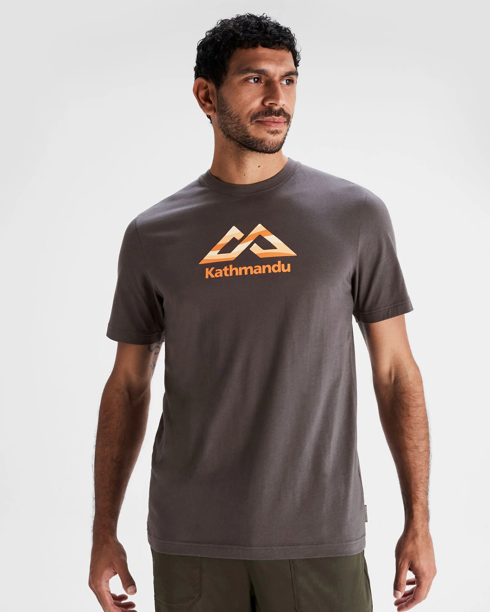 Men's Logo Fill Organic T-shirt - Shale