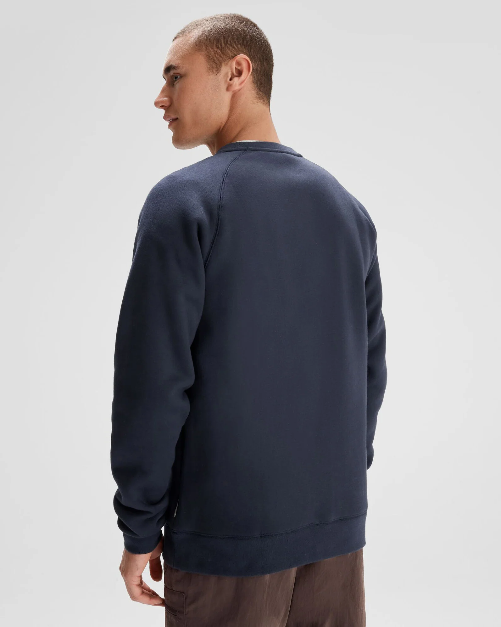 Men's Kathmandu Logo Crew Sweater - Pure Navy - Image 3