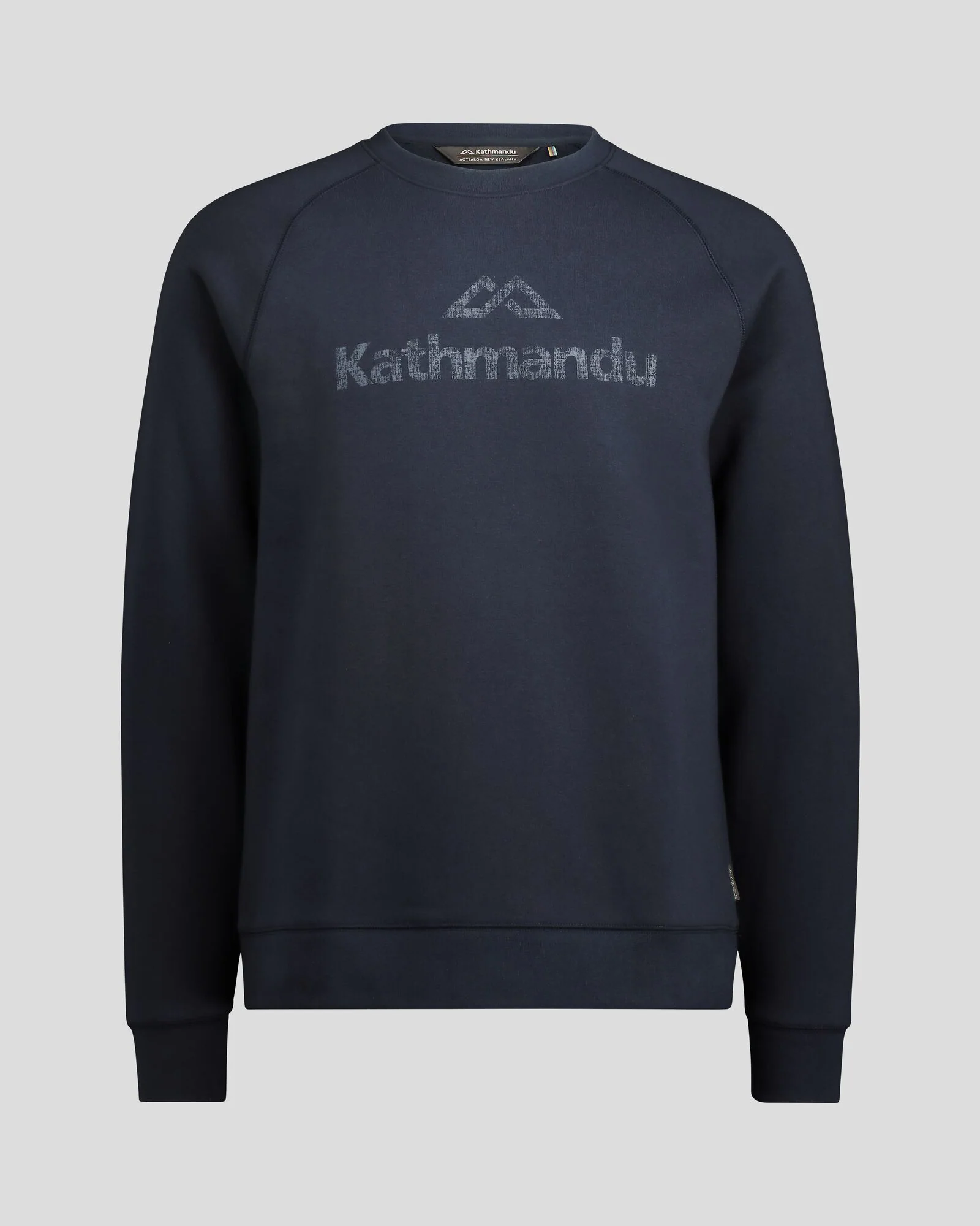 Men's Kathmandu Logo Crew Sweater - Pure Navy - Image 5