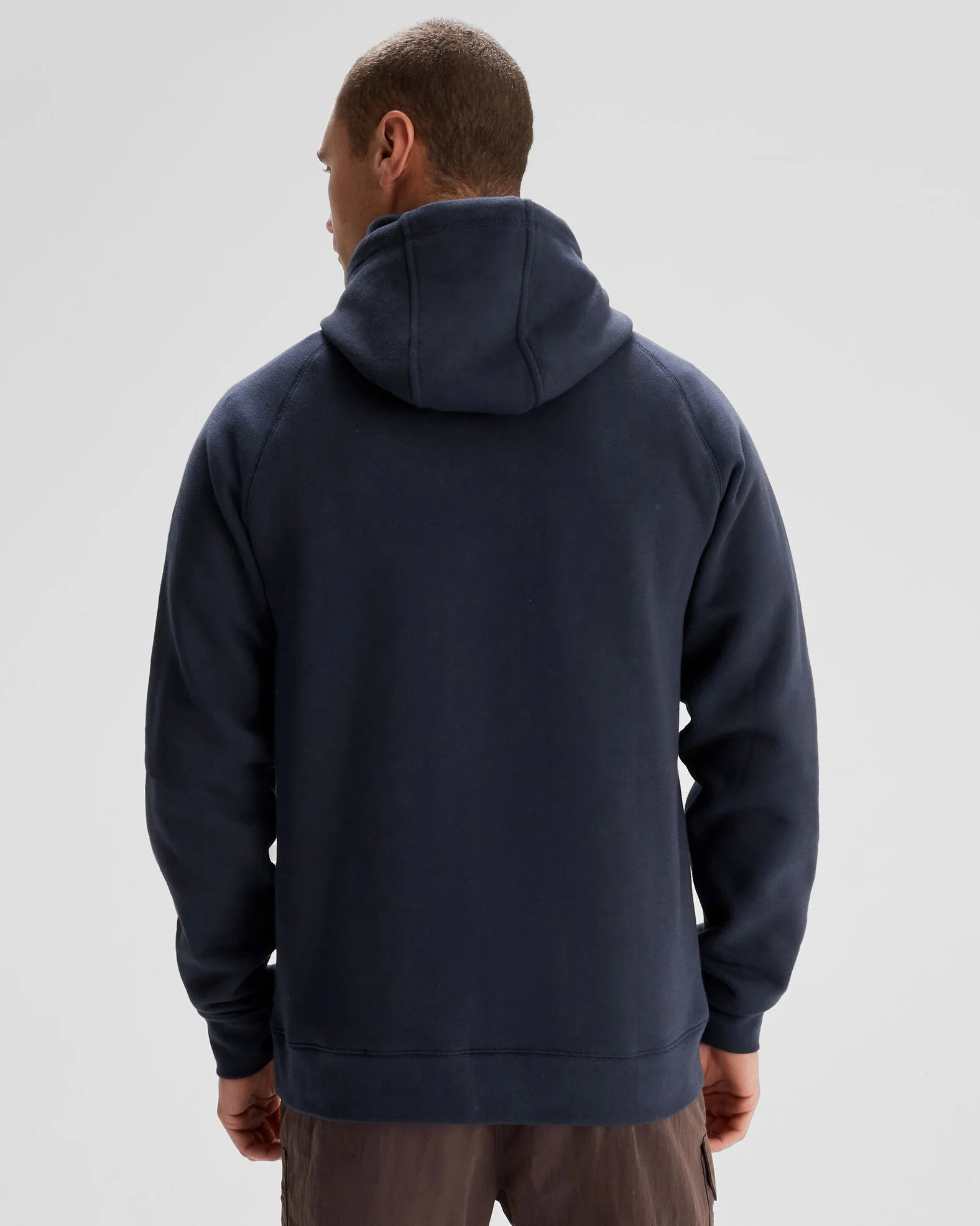 Men's Kathmandu Logo Hoodie - Pure Navy - Image 3