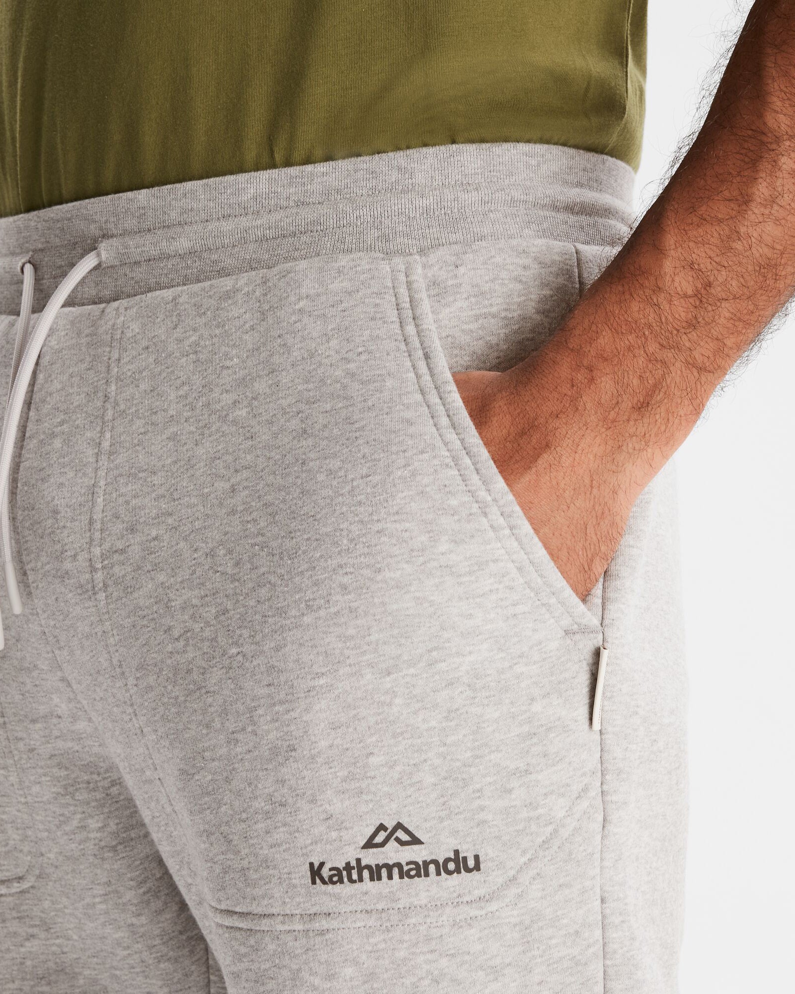 Men's Logo BB Joggers - Light Grey Marle - Image 4