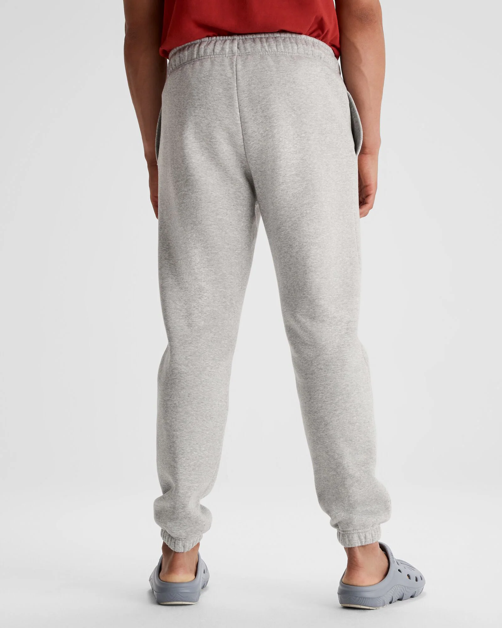 Men's Kathmandu Heritage Logo Slouchy Joggers - Light Grey Marle - Image 3