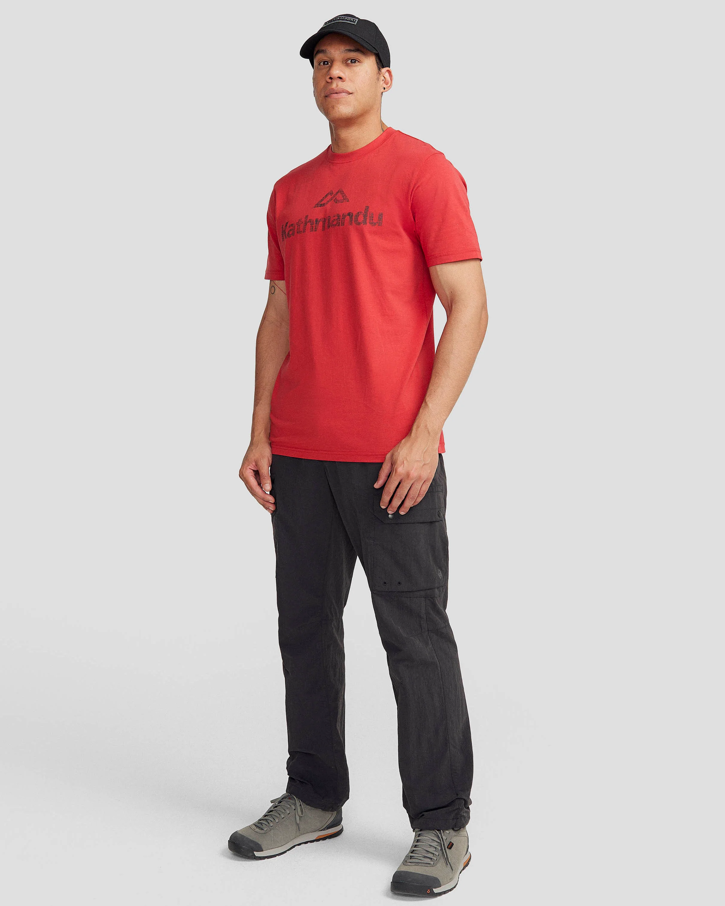 Men's Logo Organic Cotton T-shirt - Classic Red - Image 2