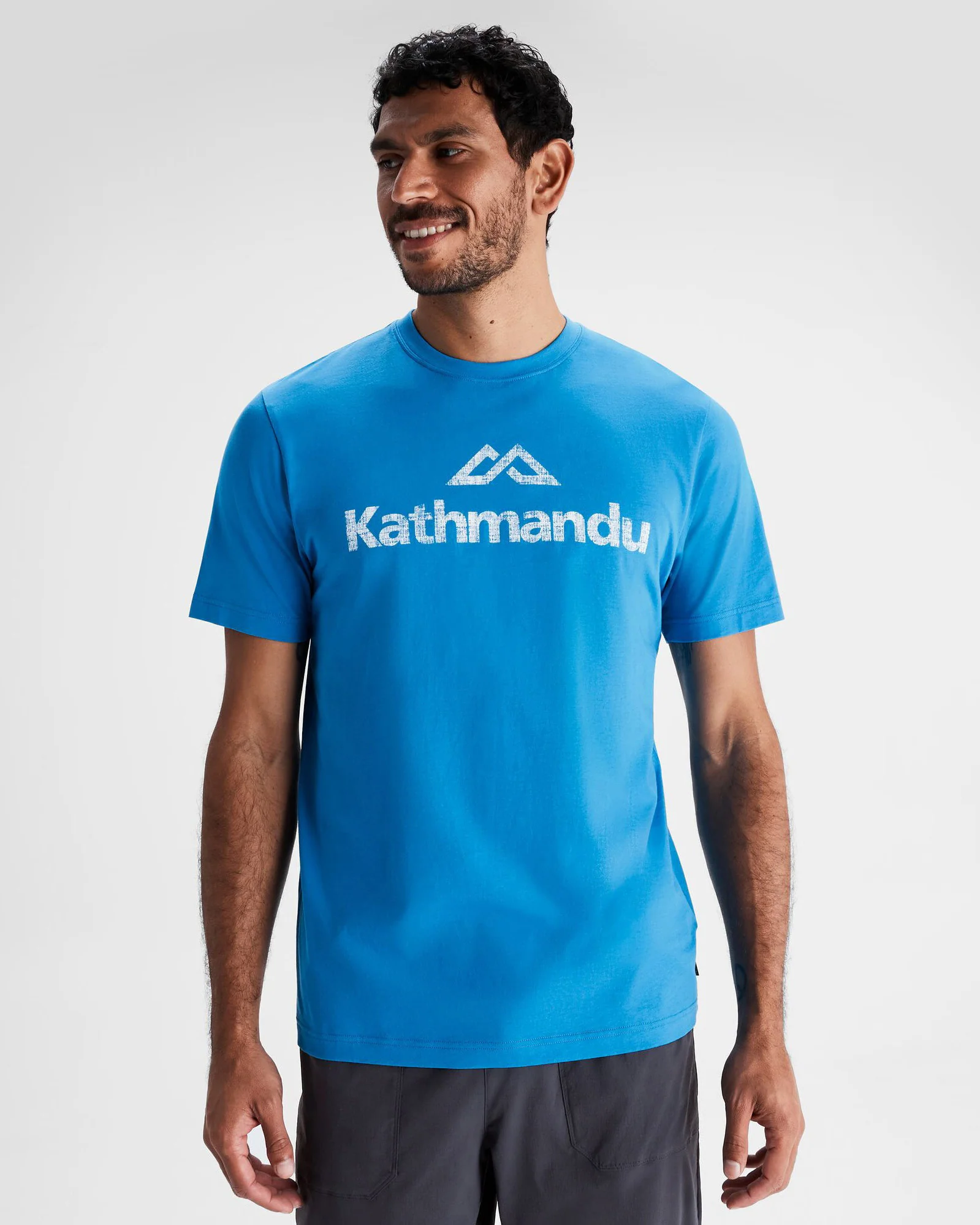 Men's Logo Organic Cotton T-shirt - Sea Blue