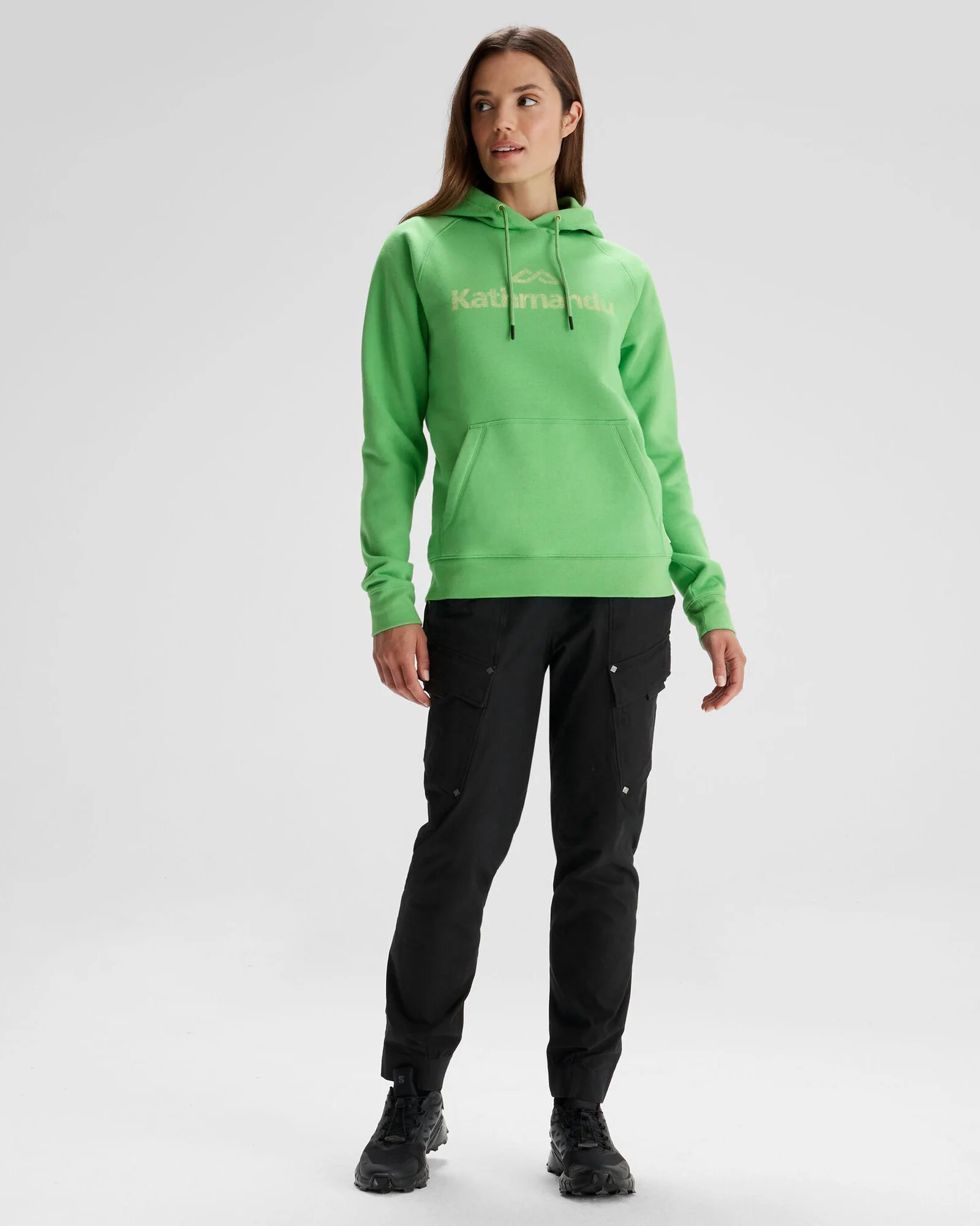 Women's Kathmandu Logo Hoodie - Lizzard