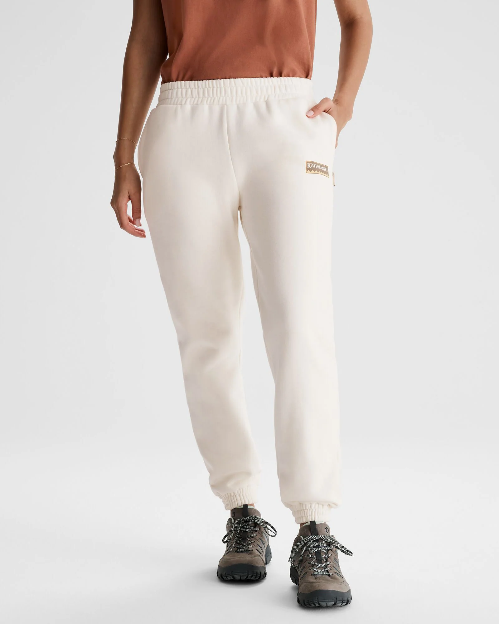 Women's Logo Slouchy BB Joggers - Bone