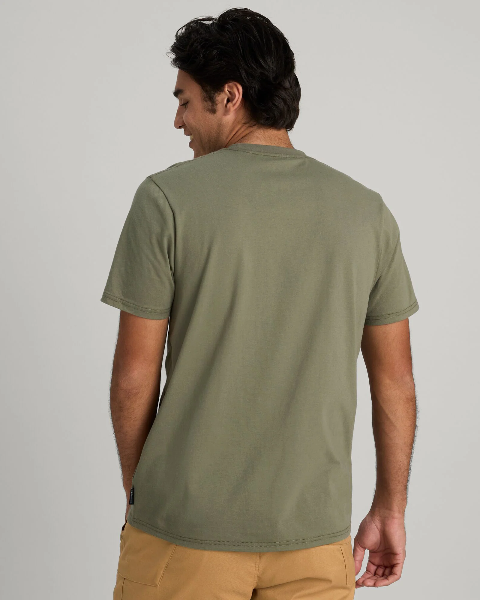 Men's Long White Cloud Organic Cotton T-shirt - Beech - Image 4