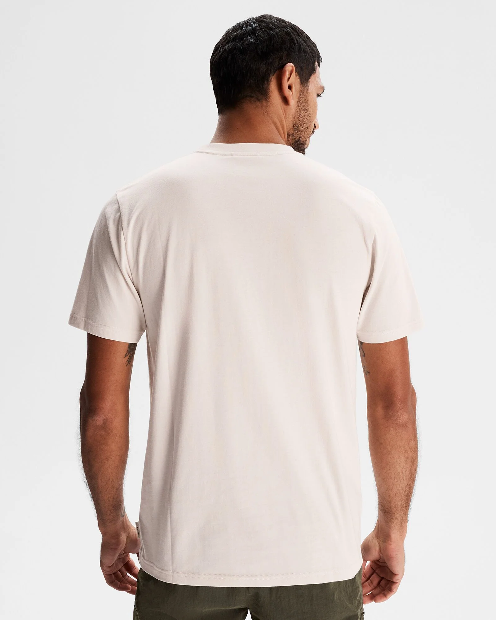 Men's Long White Cloud Organic Cotton T-shirt - Shroom - Image 2