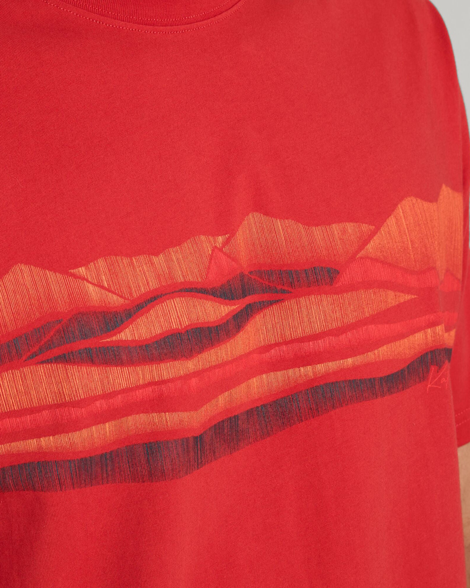 Men's Long White Cloud Organic Cotton T-shirt - Spicy Chilli Pepper - Image 5