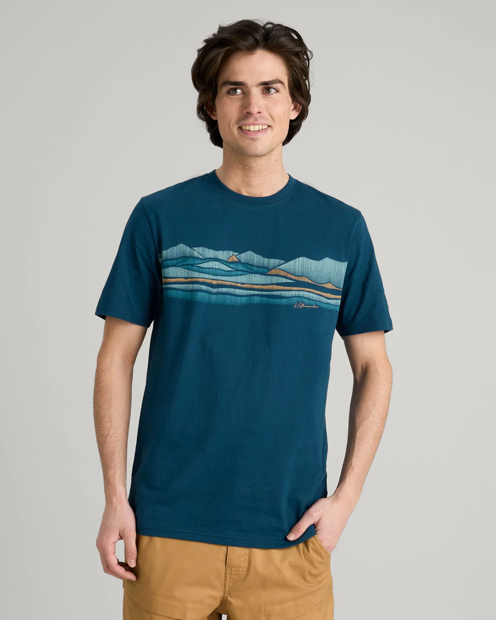 Men's Long White Cloud Organic Cotton T-shirt - Undertow