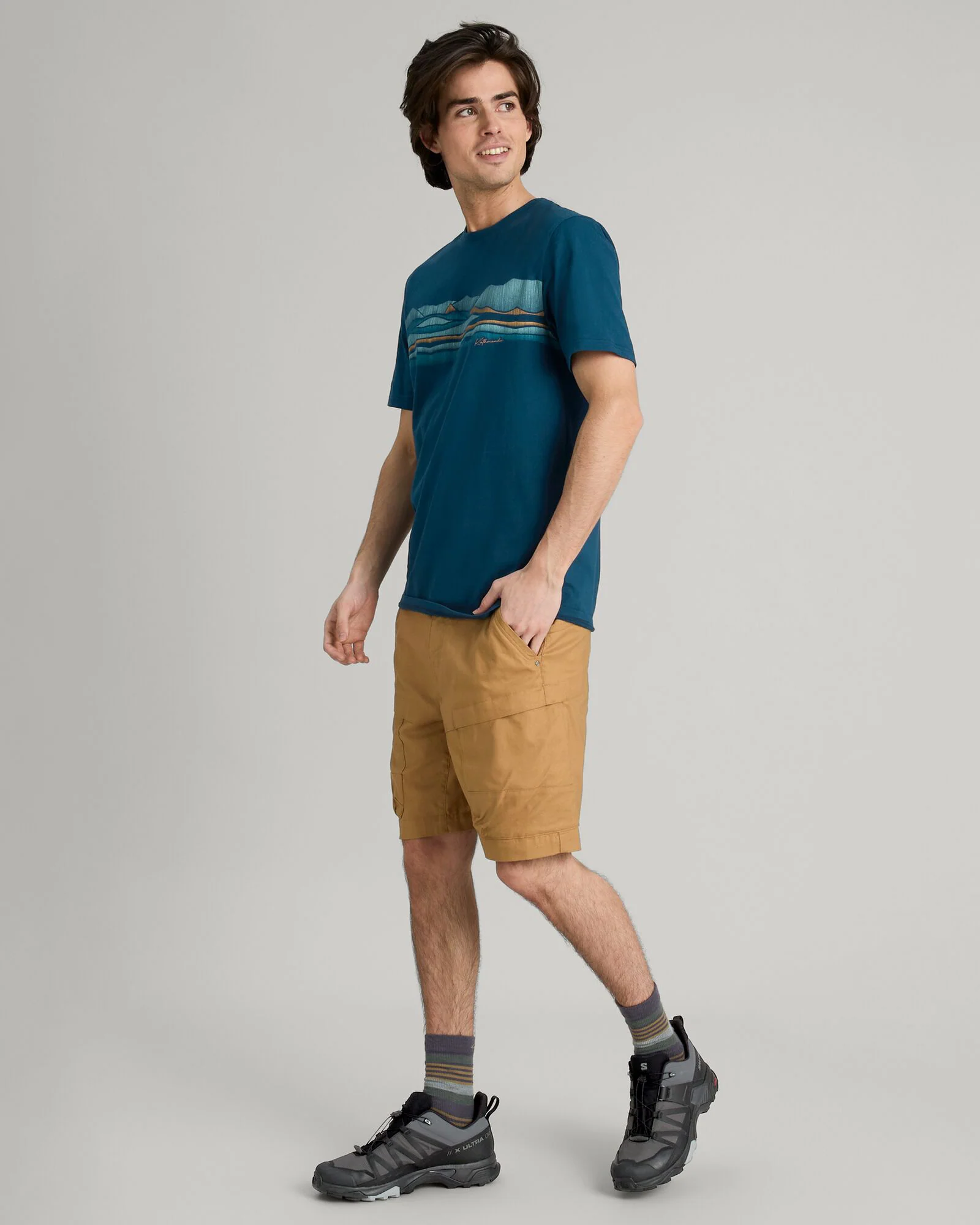 Men's Long White Cloud Organic Cotton T-shirt - Undertow - Image 2