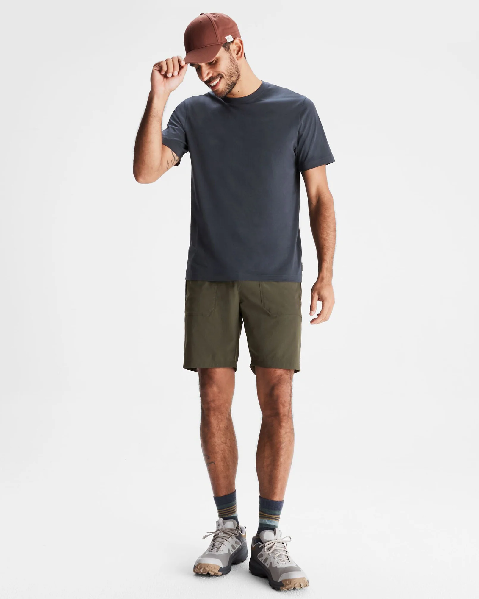Men's Miro Pull On 8" Shorts - Dark Moss - Image 2