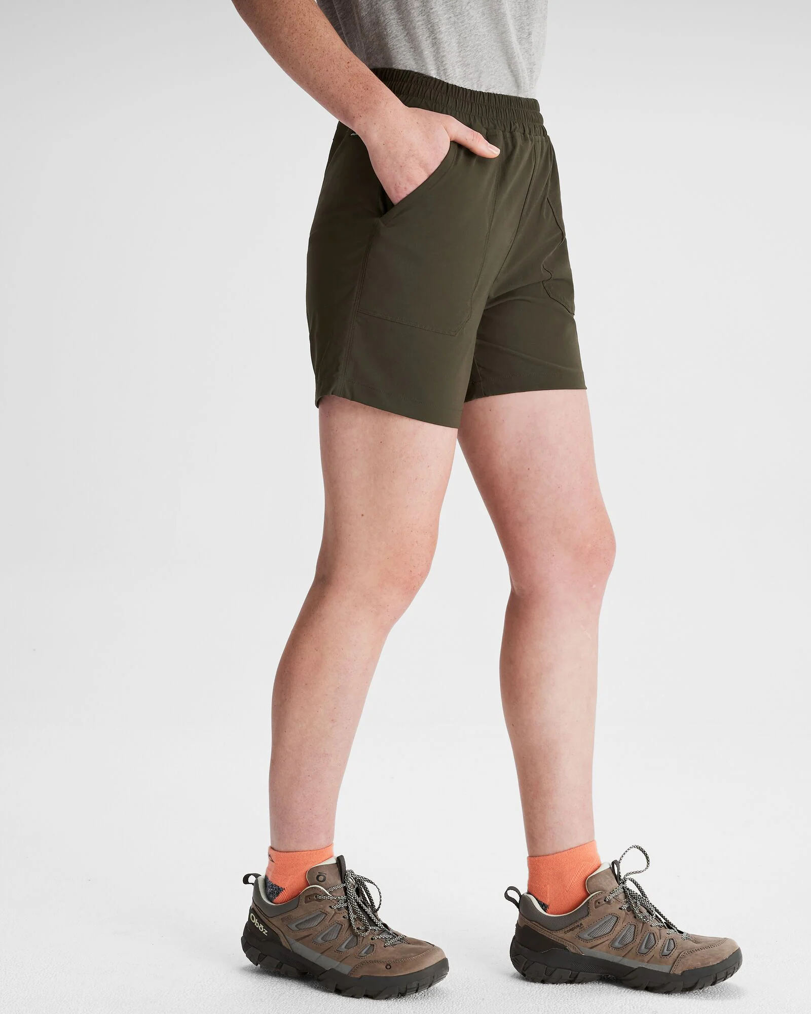 Women's Miro 5" Shorts - Dark Moss - Image 3