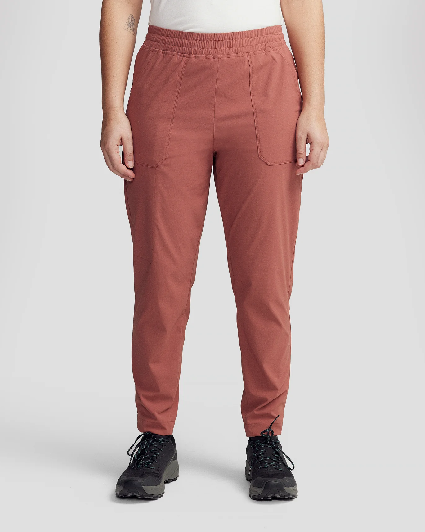Miro Wmns Tapered Pants - Dark Clay
