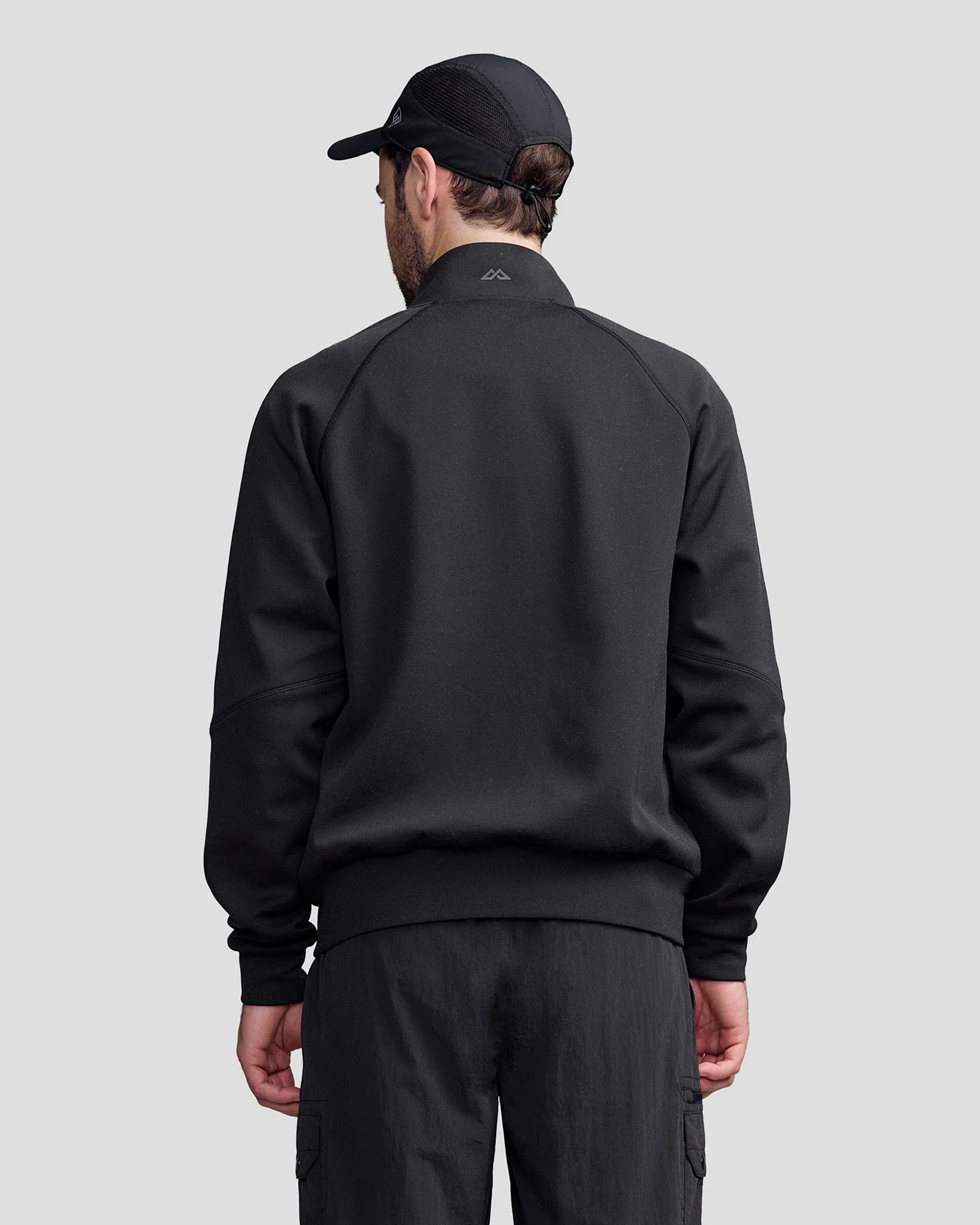 Men’s Anytime Knit Bomber Jacket - Black Stingray - Image 4