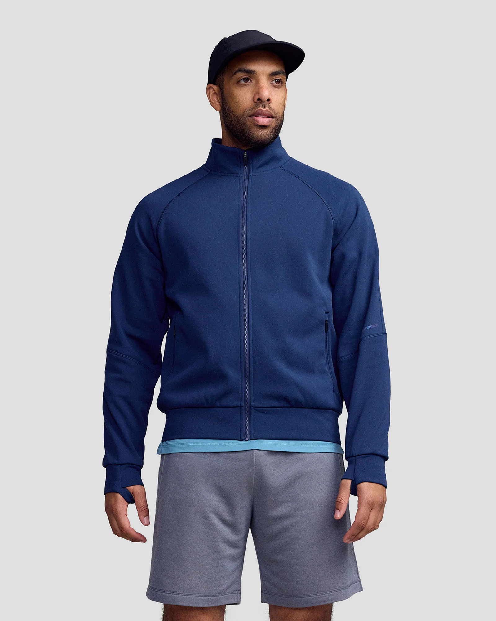 Men’s Anytime Knit Bomber Jacket - Classic Navy - Image 2