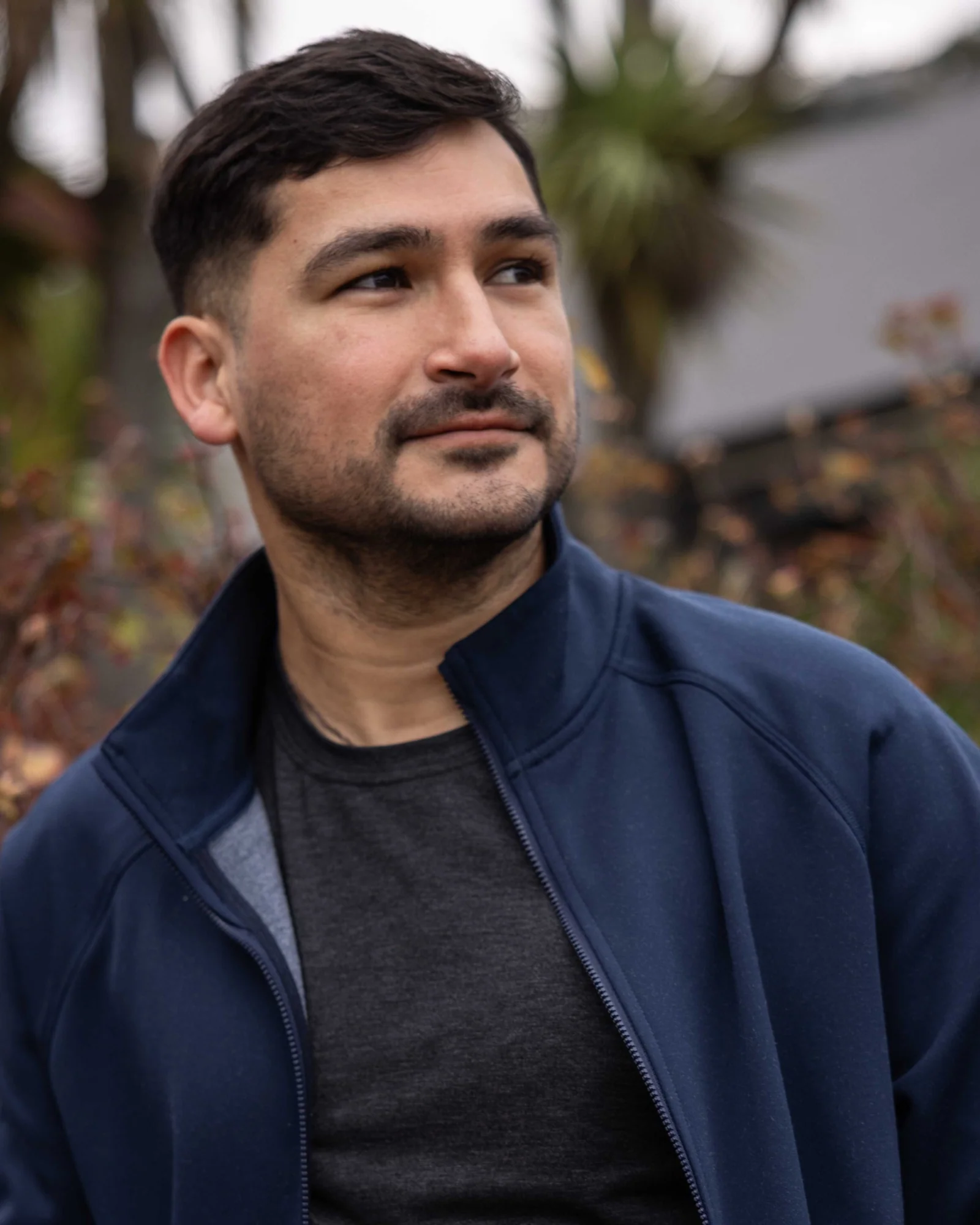 Men’s Anytime Knit Bomber Jacket - Classic Navy - Image 3