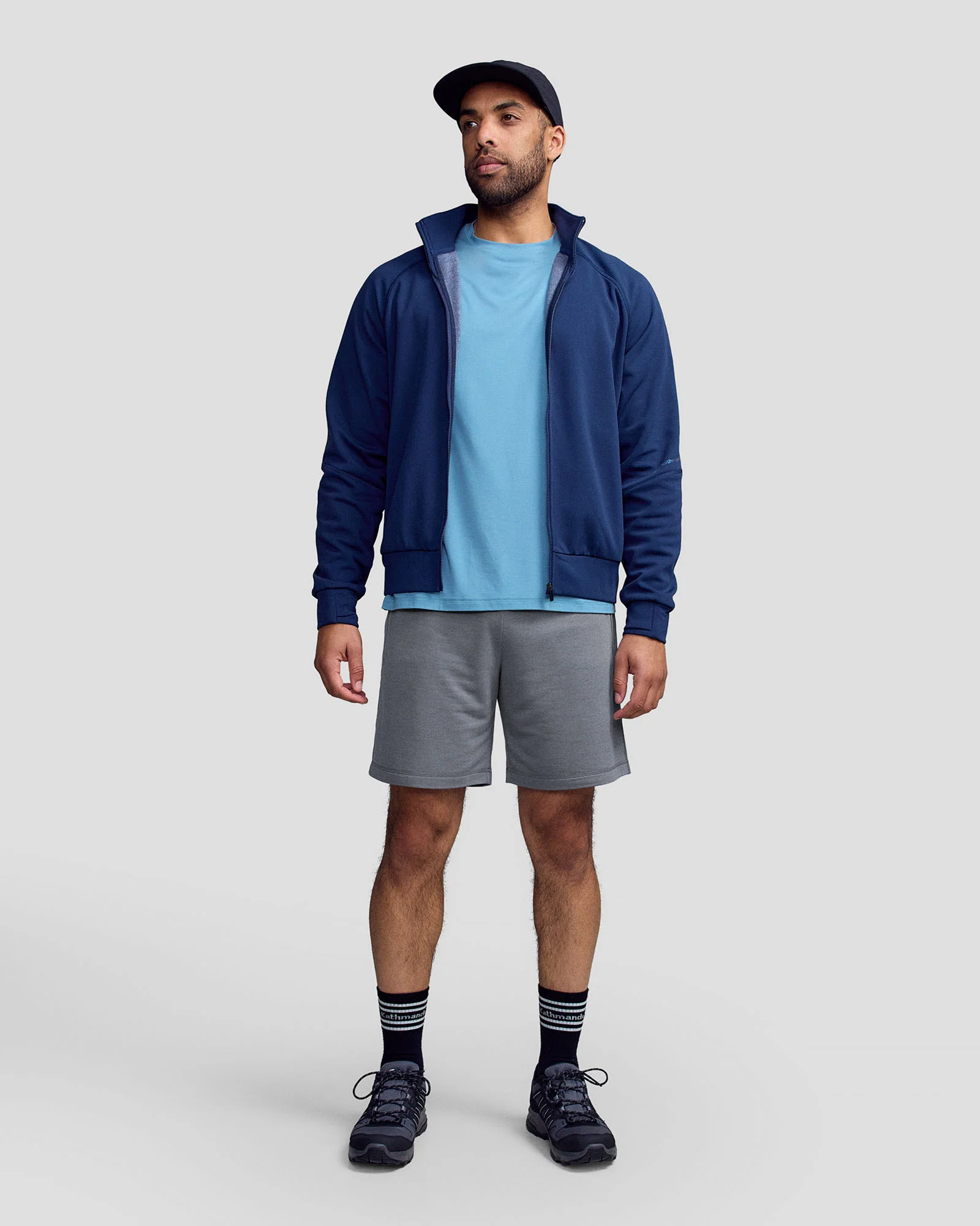 Men’s Anytime Knit Bomber Jacket - Classic Navy - Image 5