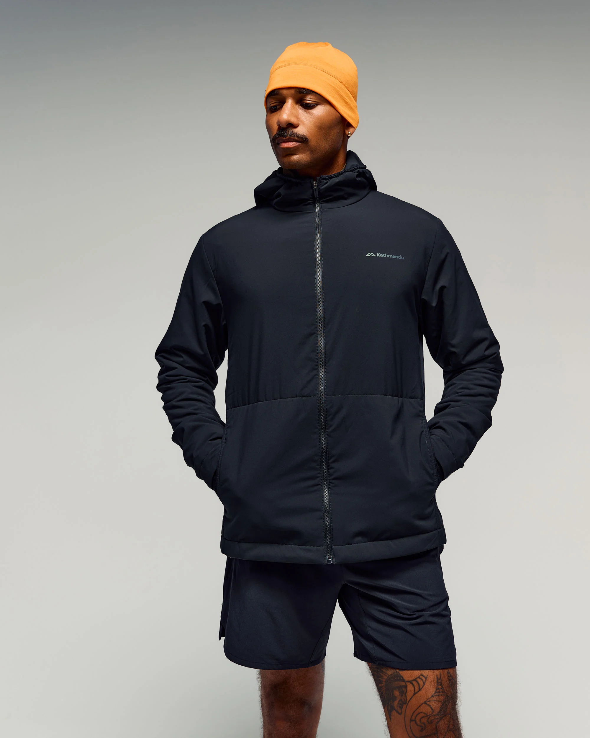 Men's Anytime LT Insulated Hooded Jacket - Black Stingray