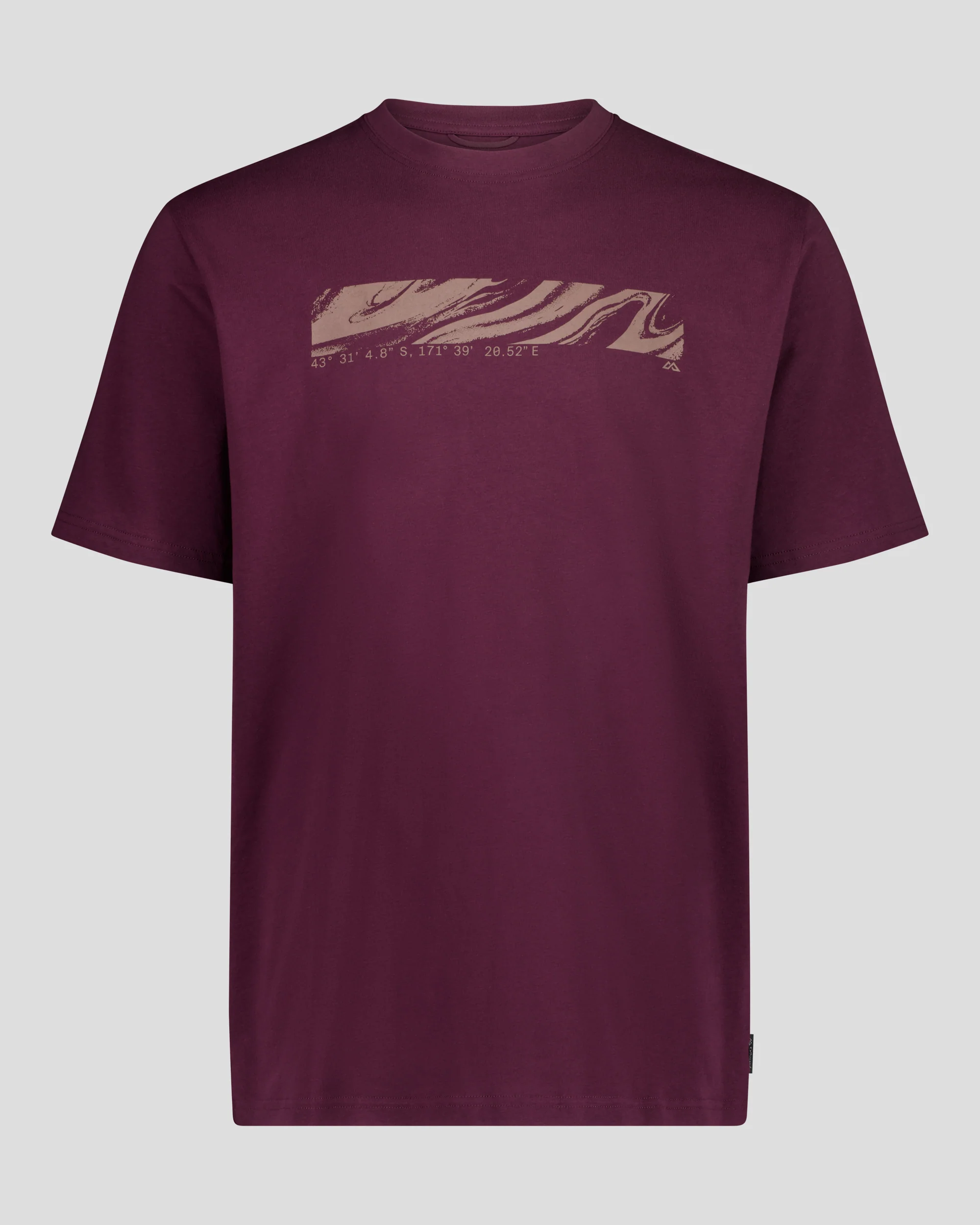Men's Braided River Organic Cotton T-Shirt - Mulberry