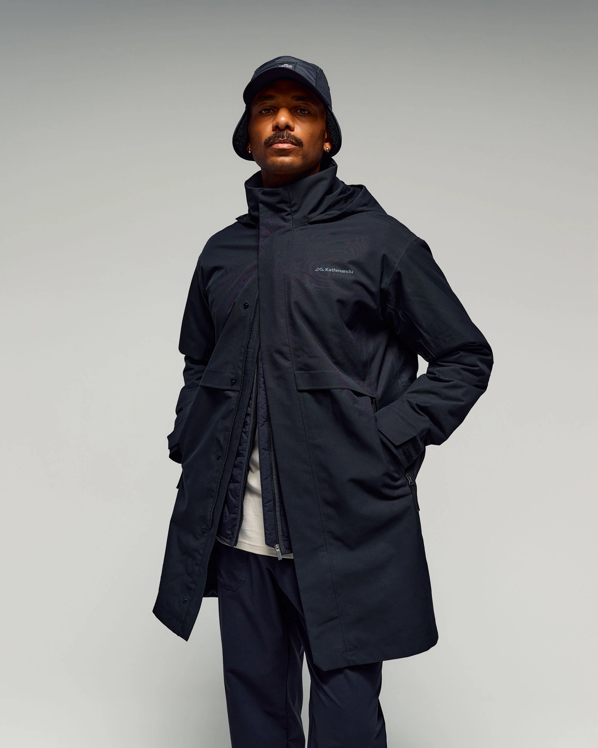 Men's Citytrek 2L Rain Insulated 3in1 Parka - Black Stingray