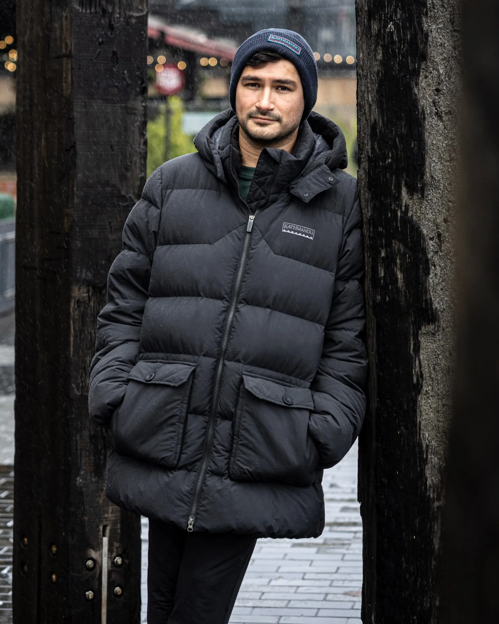 Men's Epiq Down Heritage Parka Jacket - Black Stingray