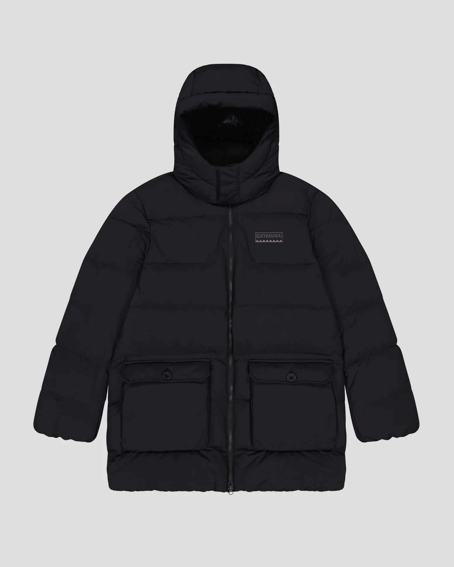 Men's Epiq Down Heritage Parka Jacket - Black Stingray - Image 7